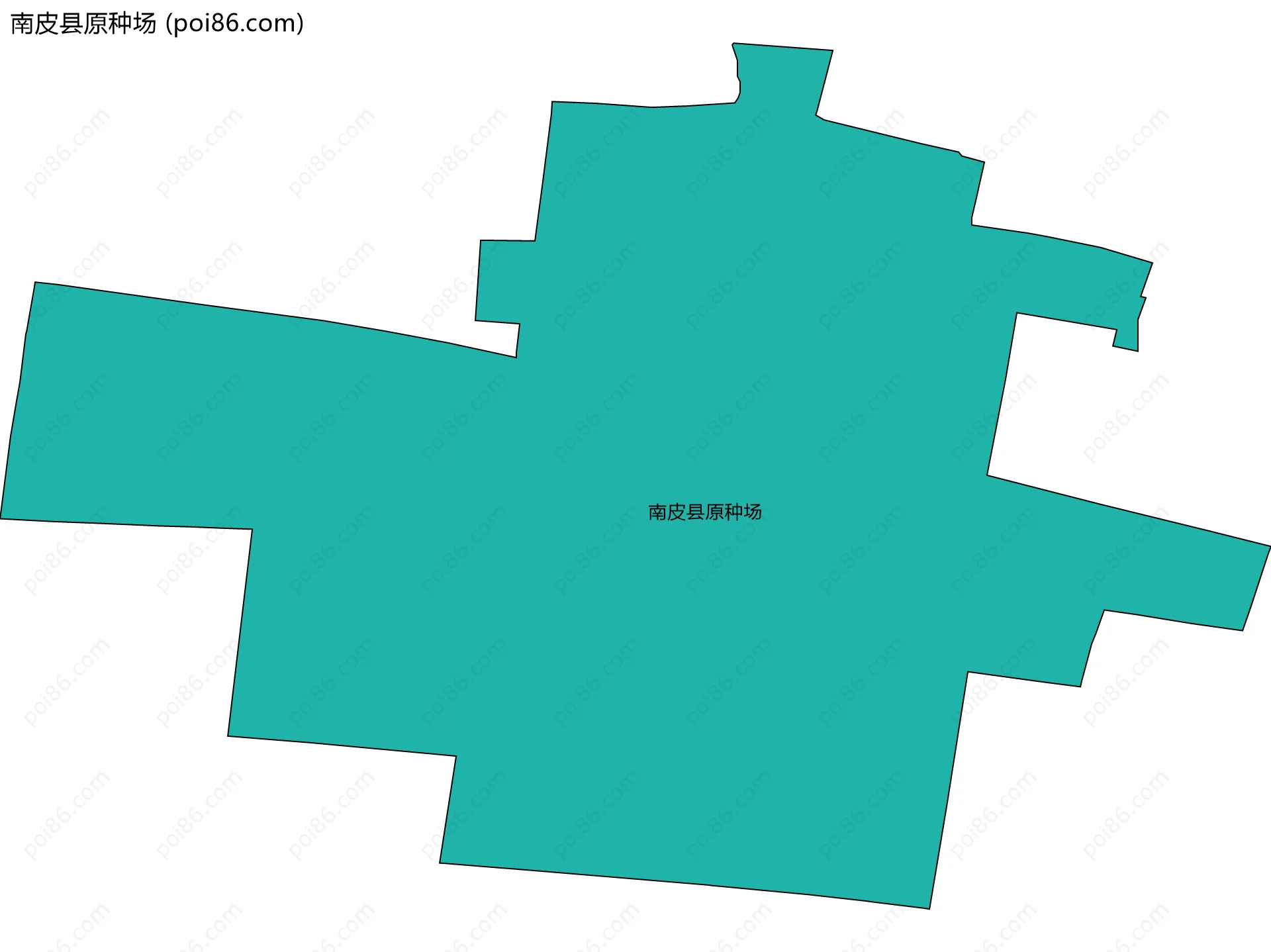 南皮县原种场边界地图