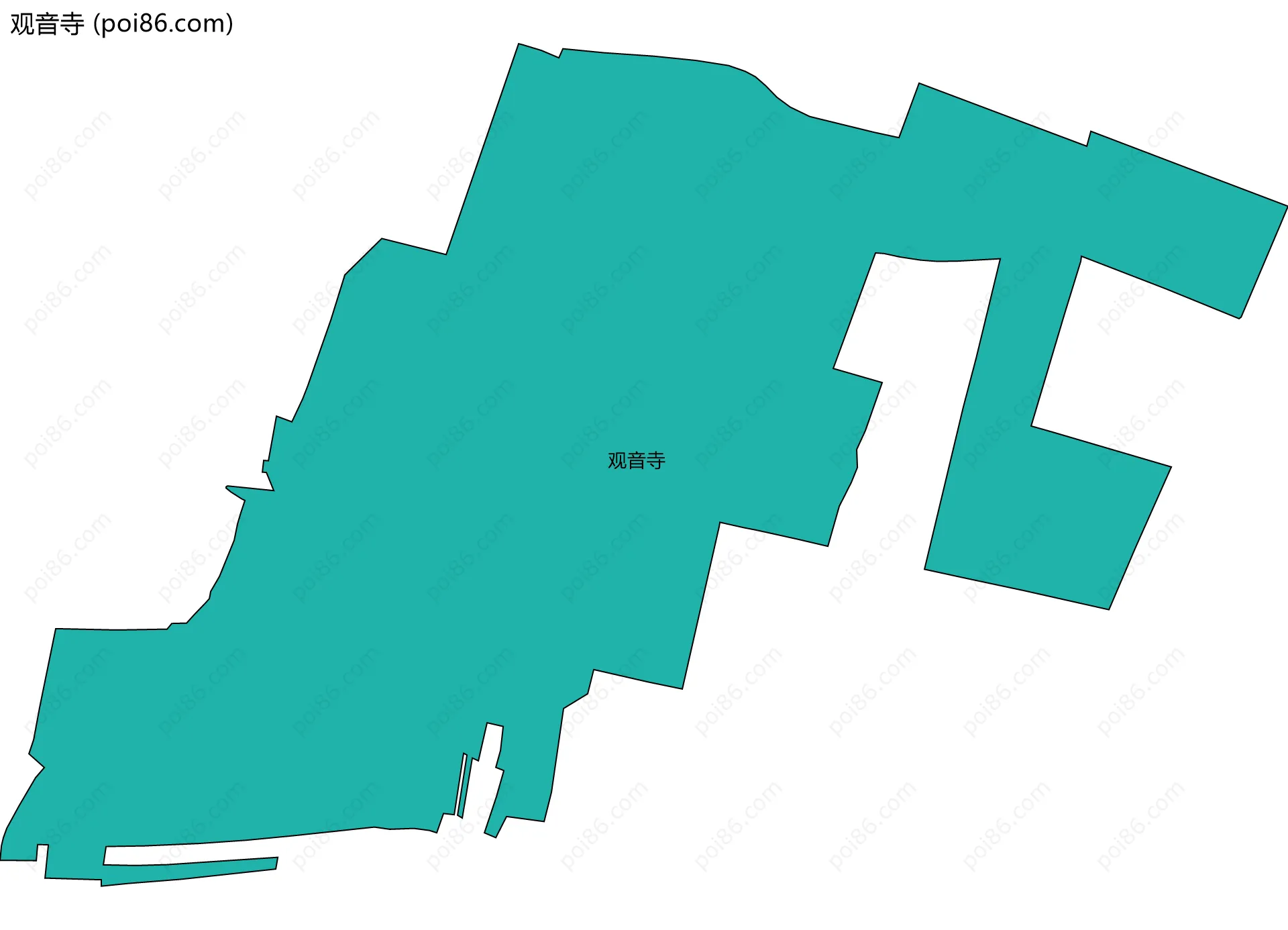 观音寺边界地图