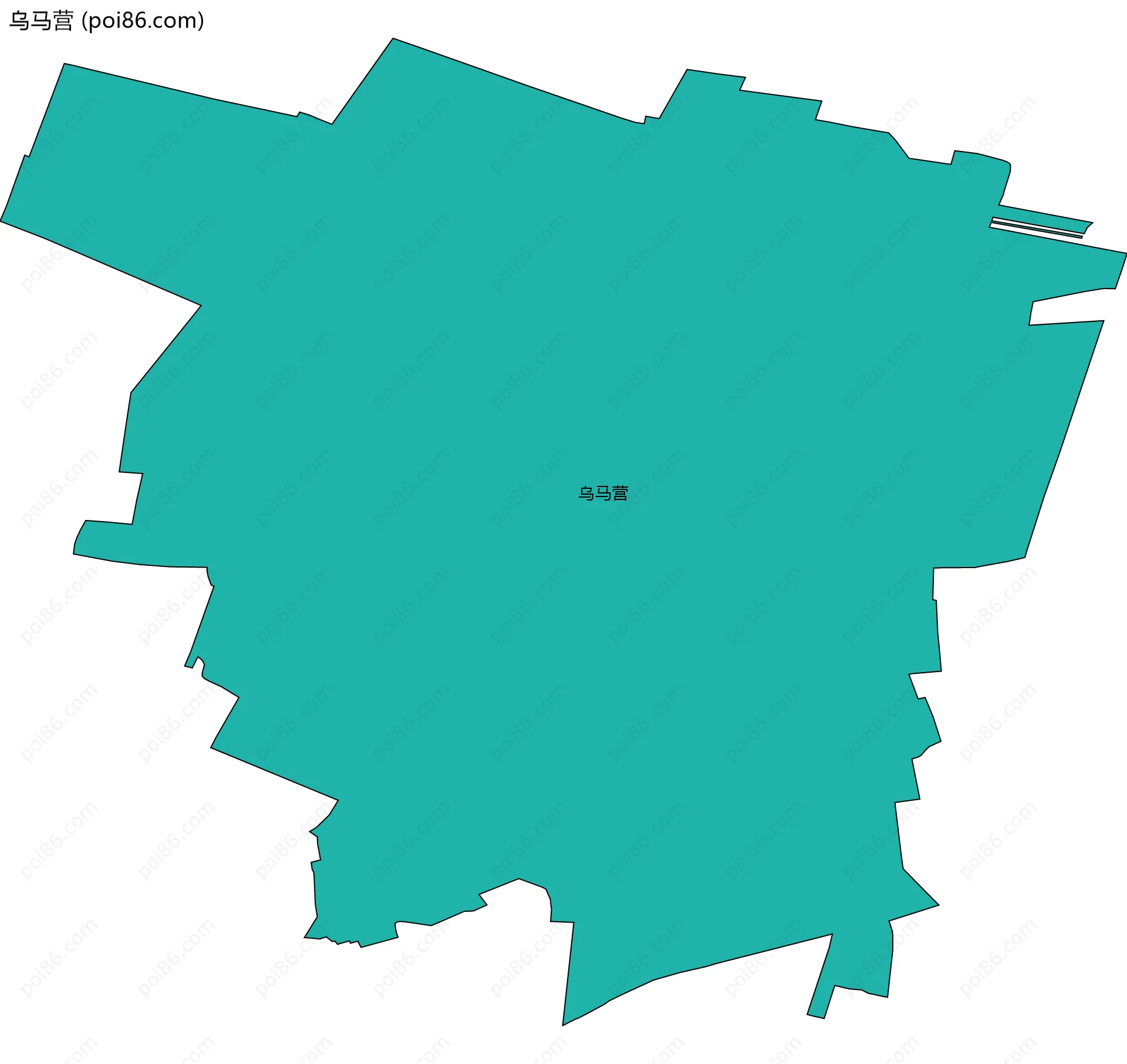 乌马营边界地图