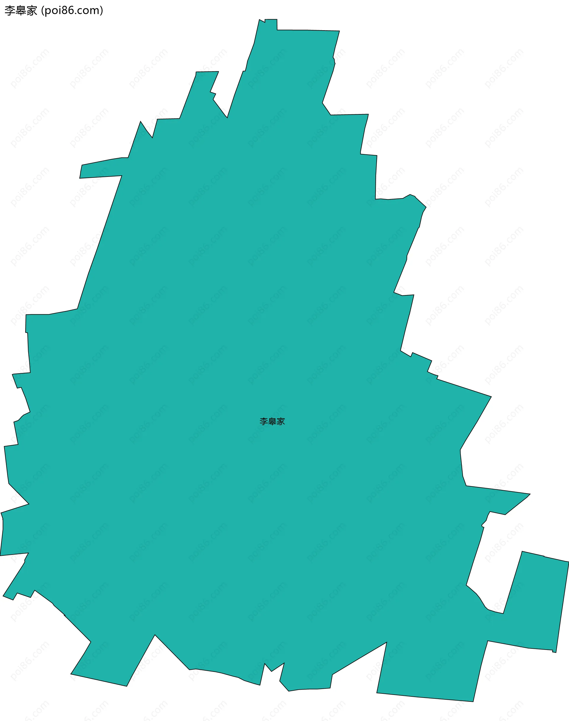 李皋家边界地图