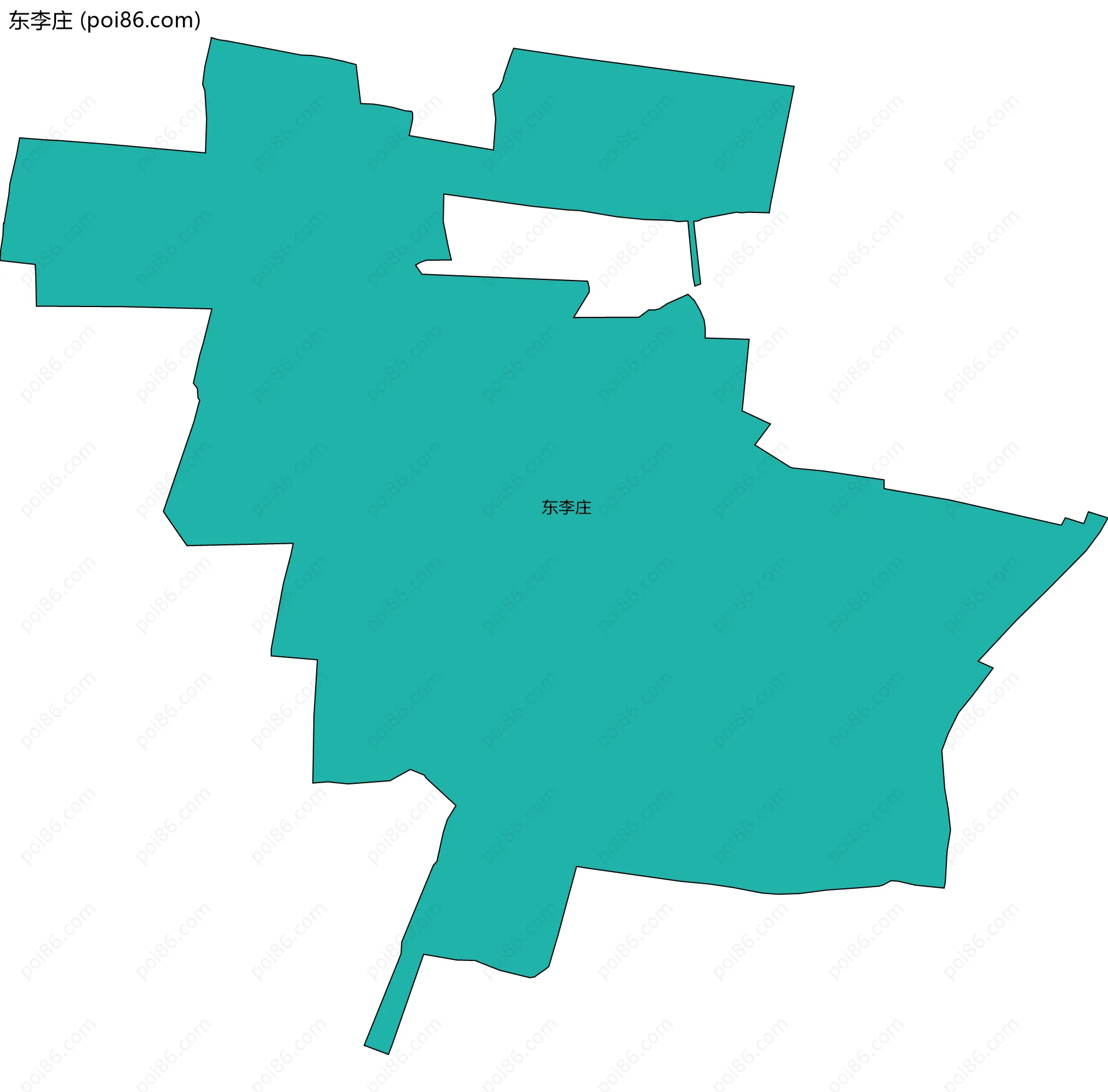 东李庄边界地图