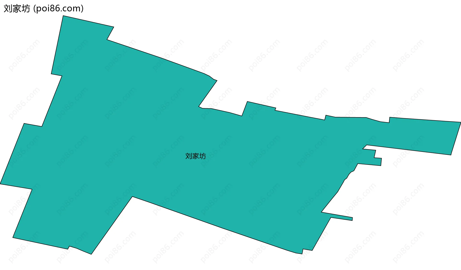 刘家坊边界地图