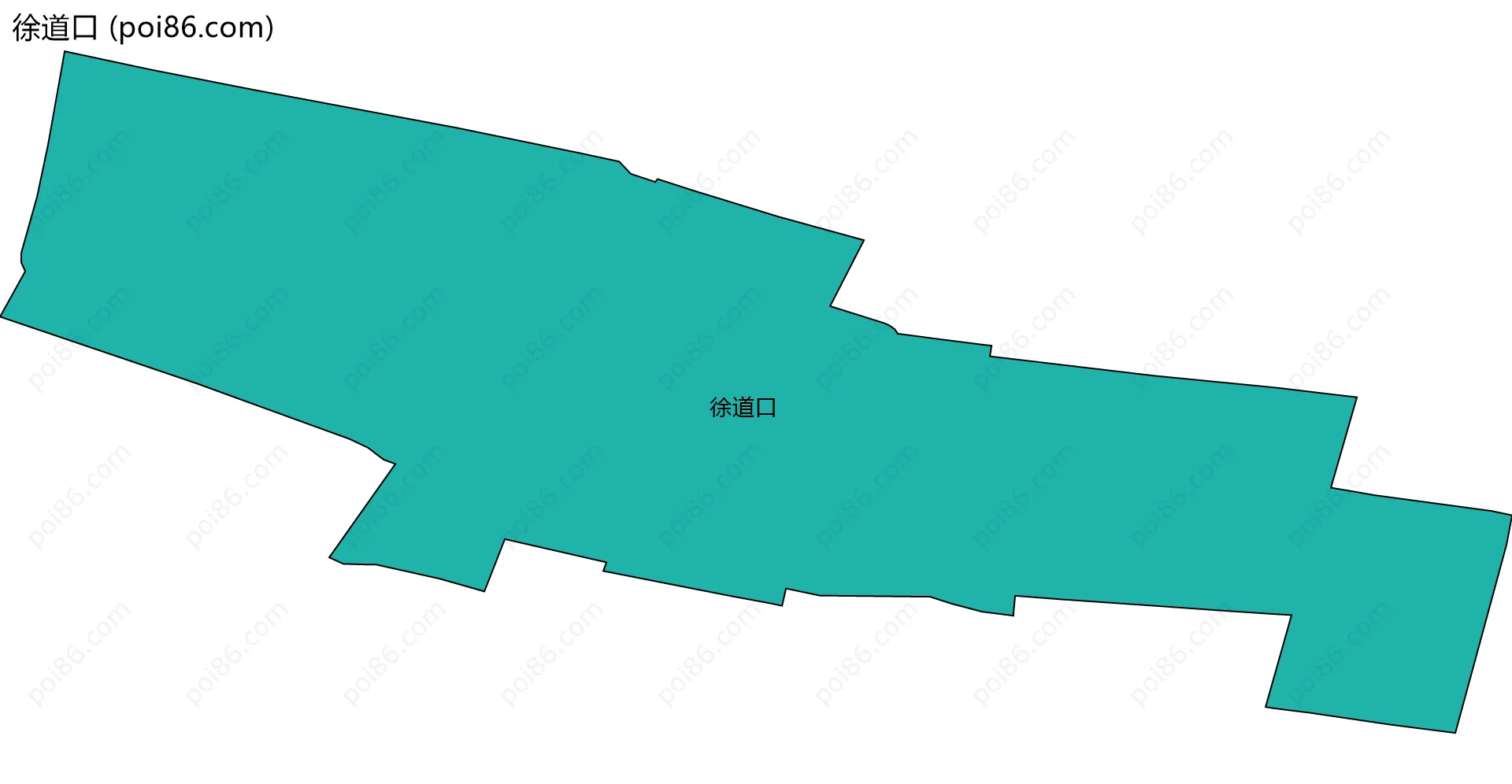 徐道口边界地图