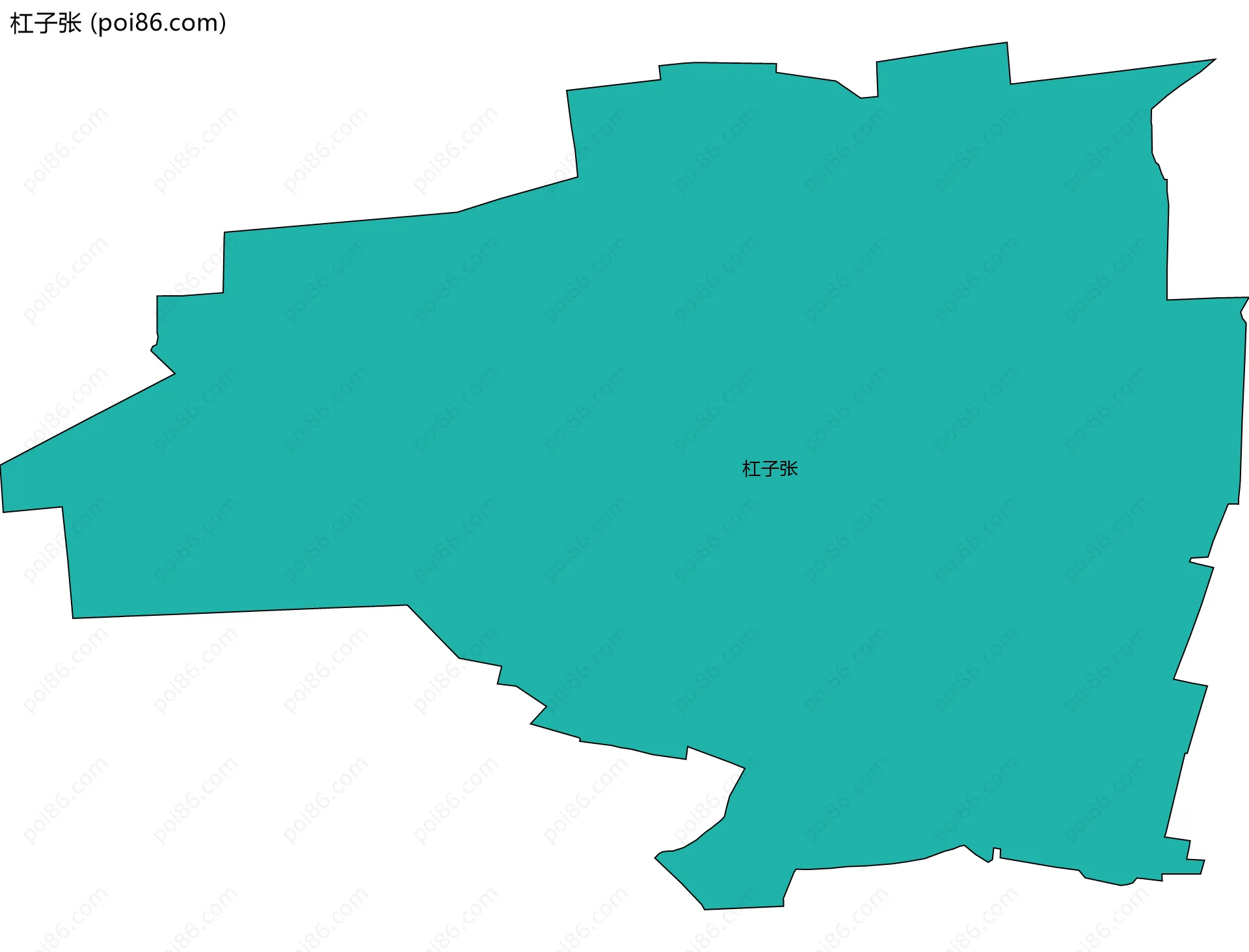 杠子张边界地图