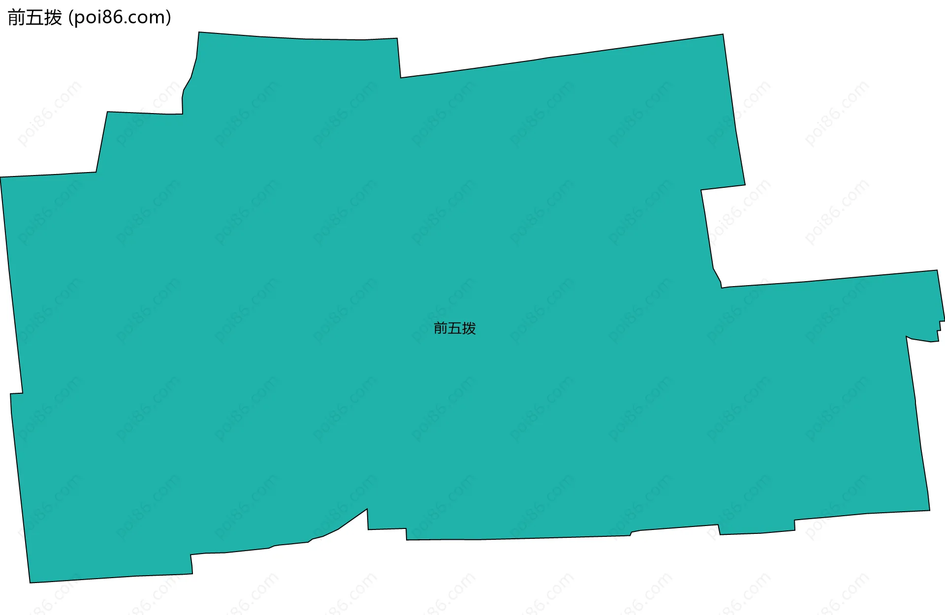 前五拨边界地图