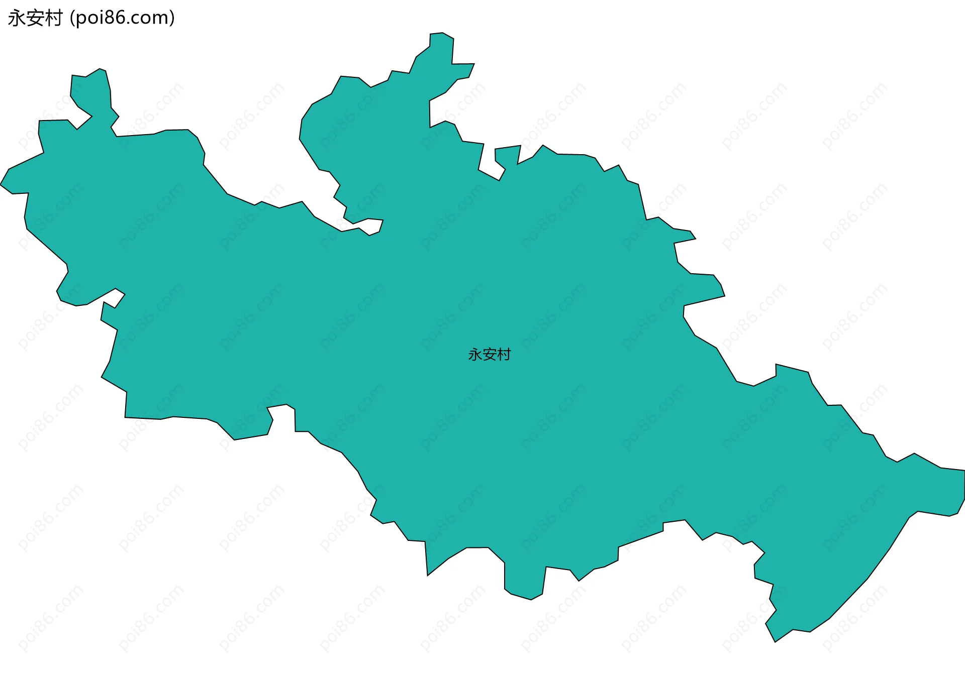 永安村边界地图