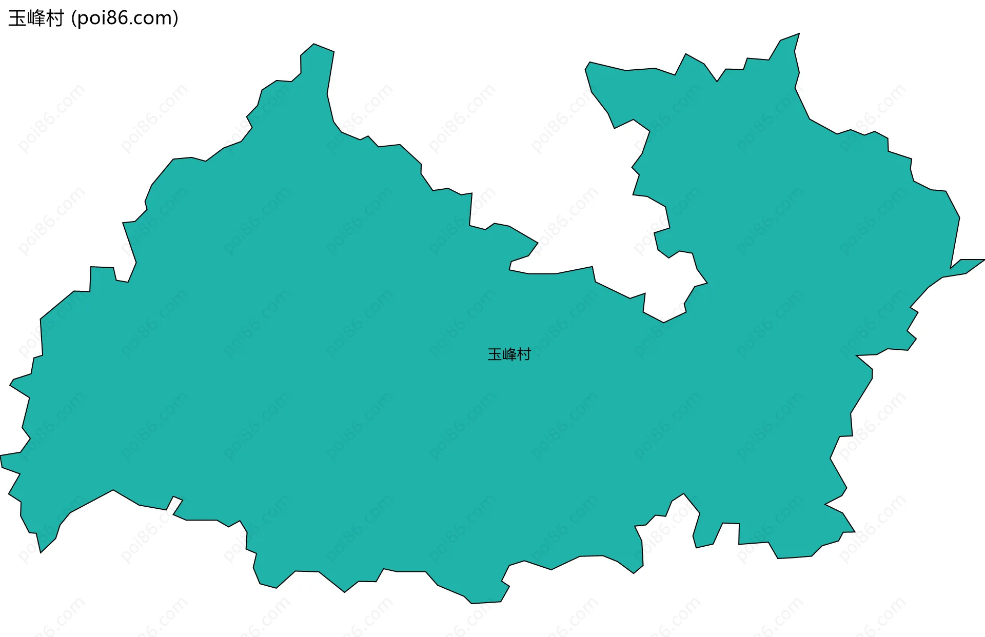 玉峰村边界地图