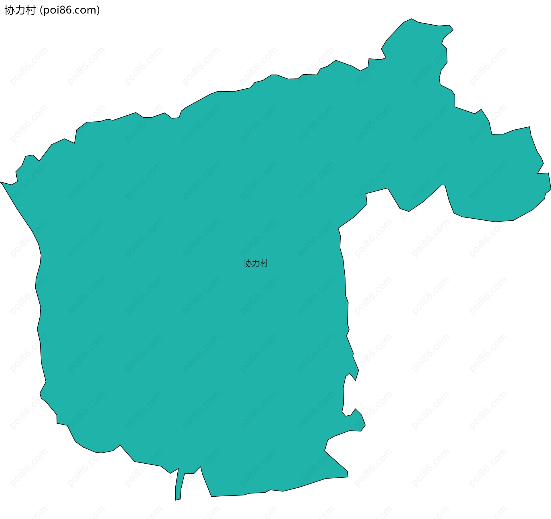 协力村边界地图