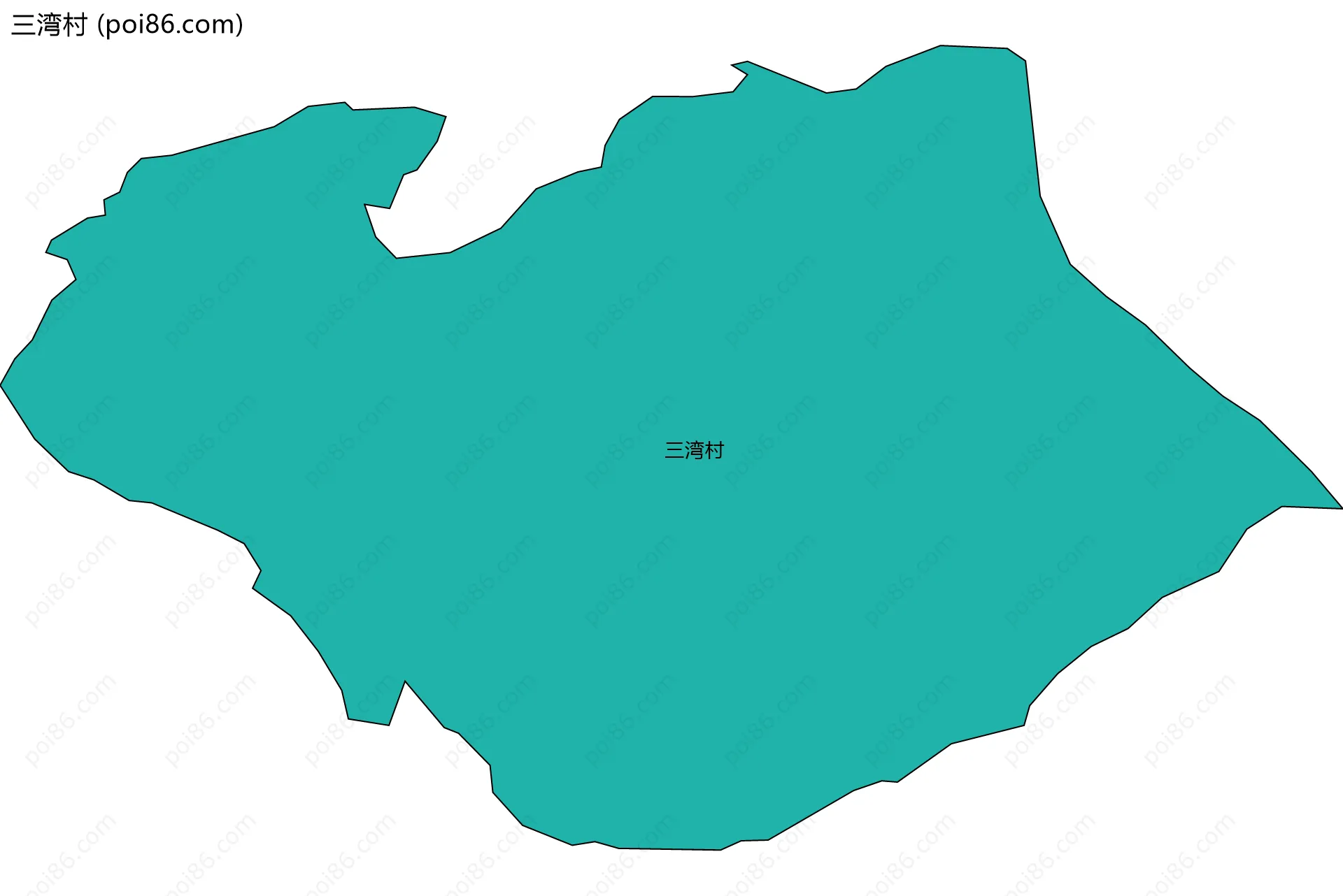 三湾村边界地图