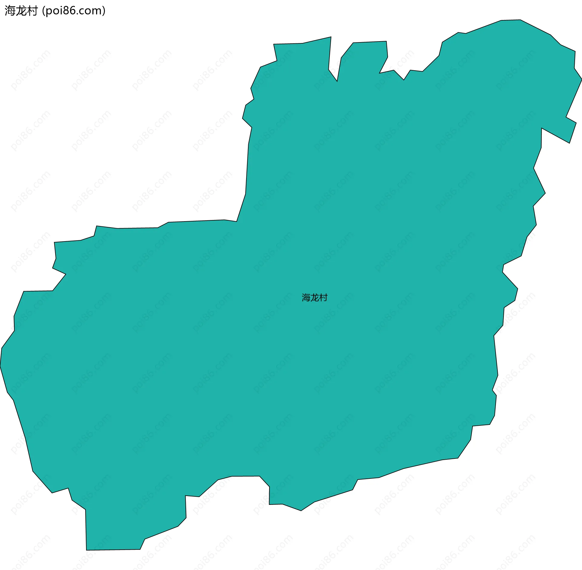 海龙村边界地图