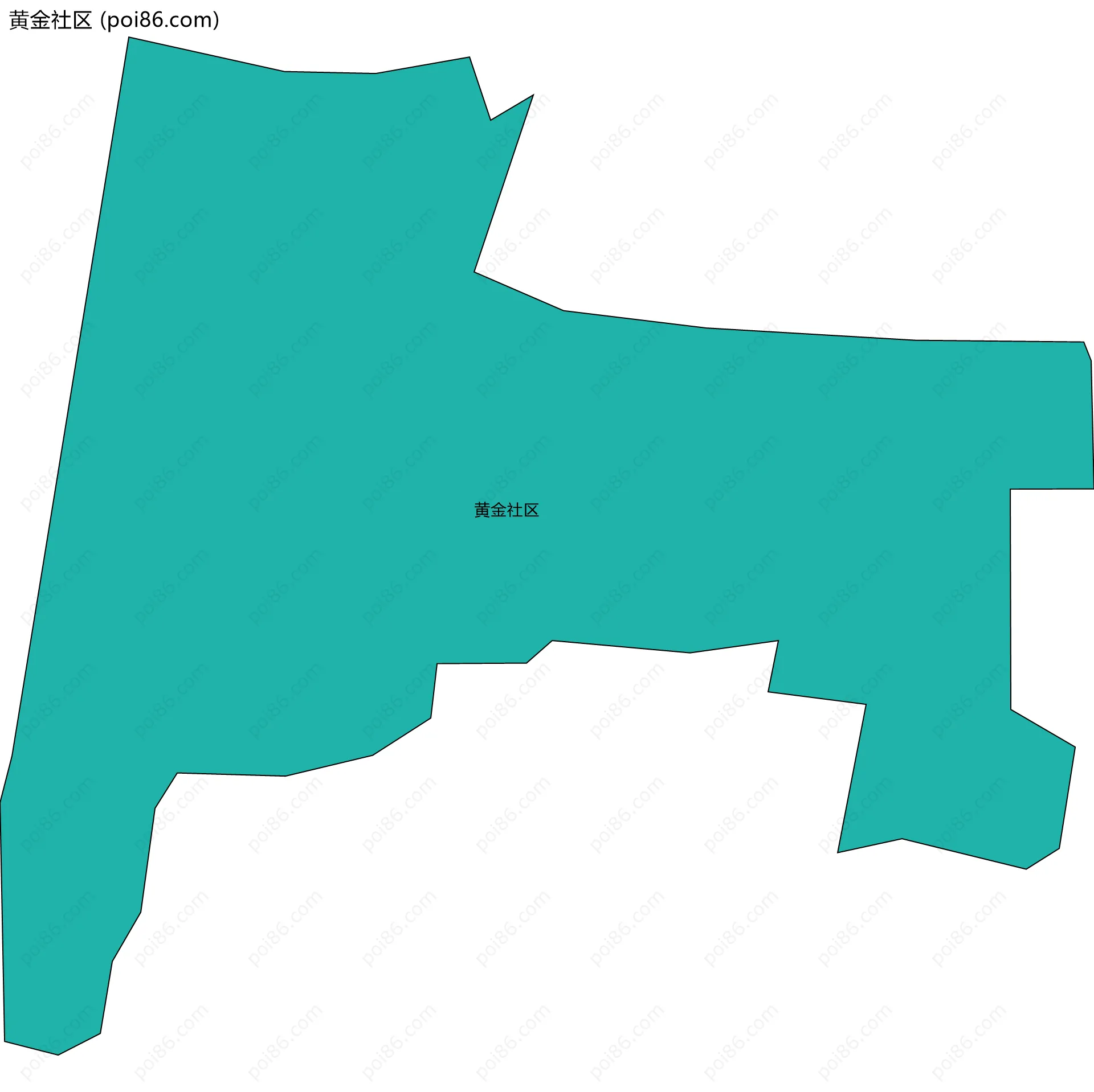 黄金社区边界地图