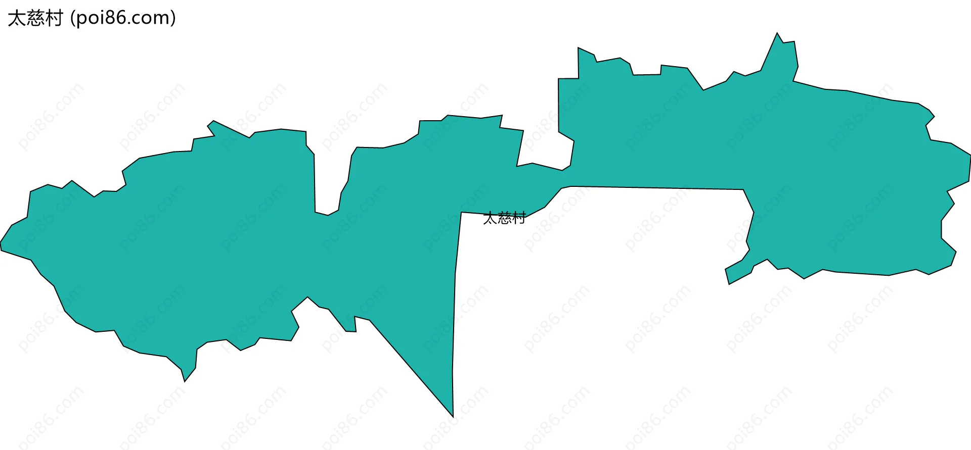 太慈村边界地图