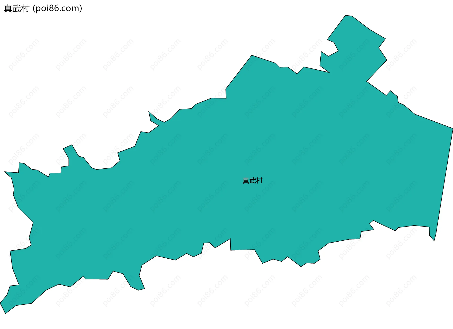 真武村边界地图