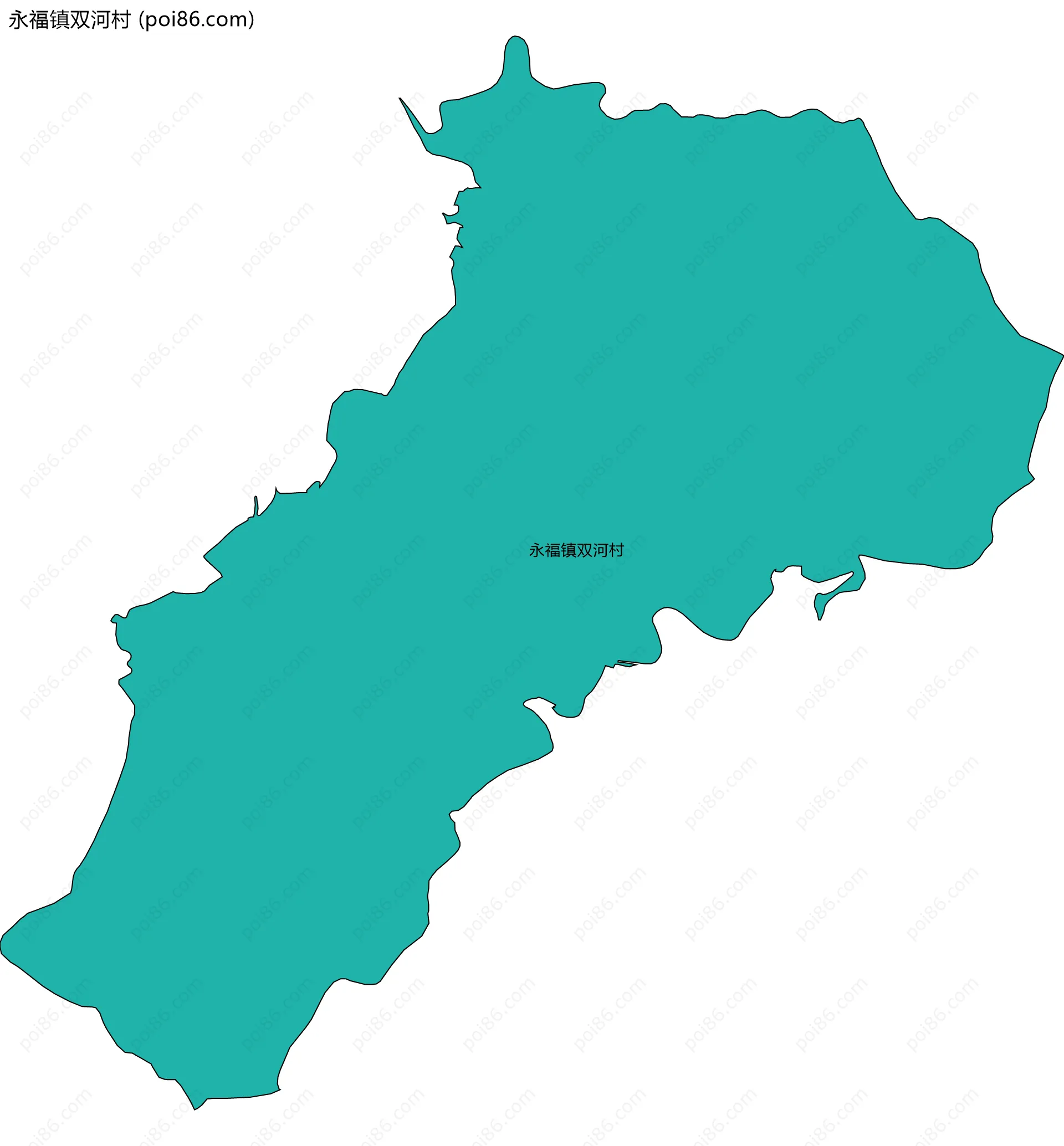 永福镇双河村边界地图