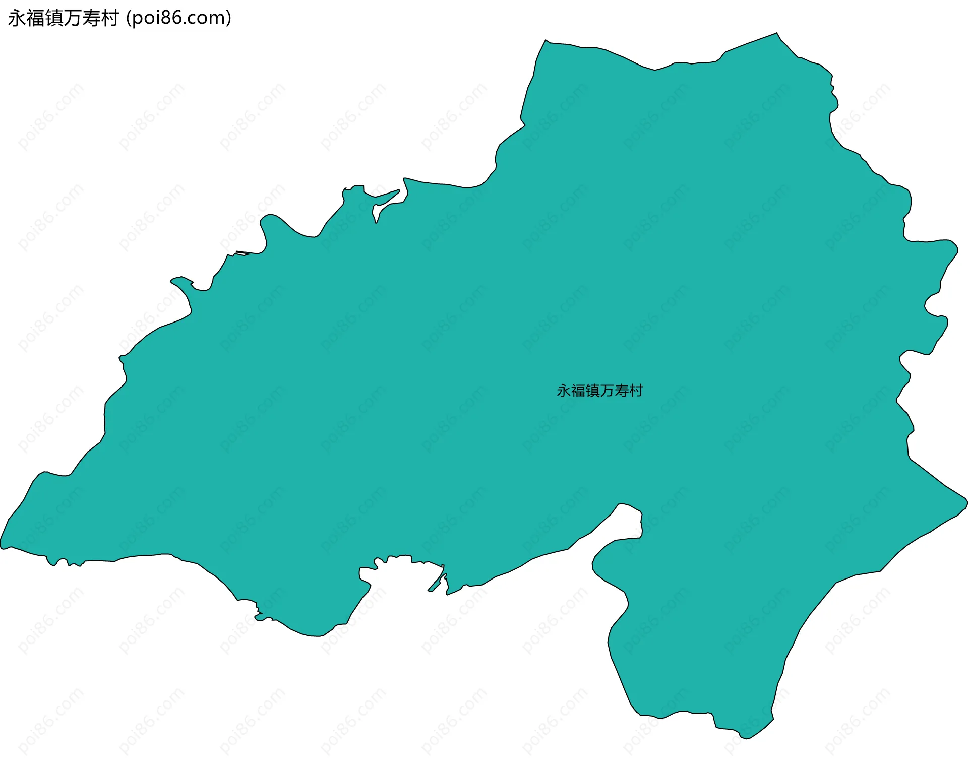 永福镇万寿村边界地图