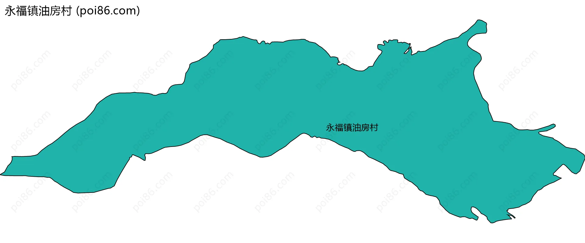 永福镇油房村边界地图