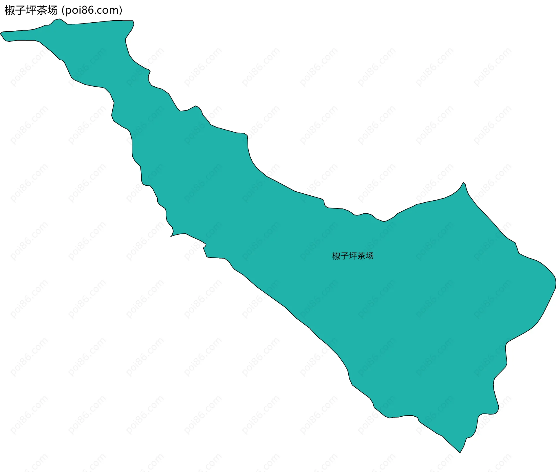 椒子坪茶场边界地图