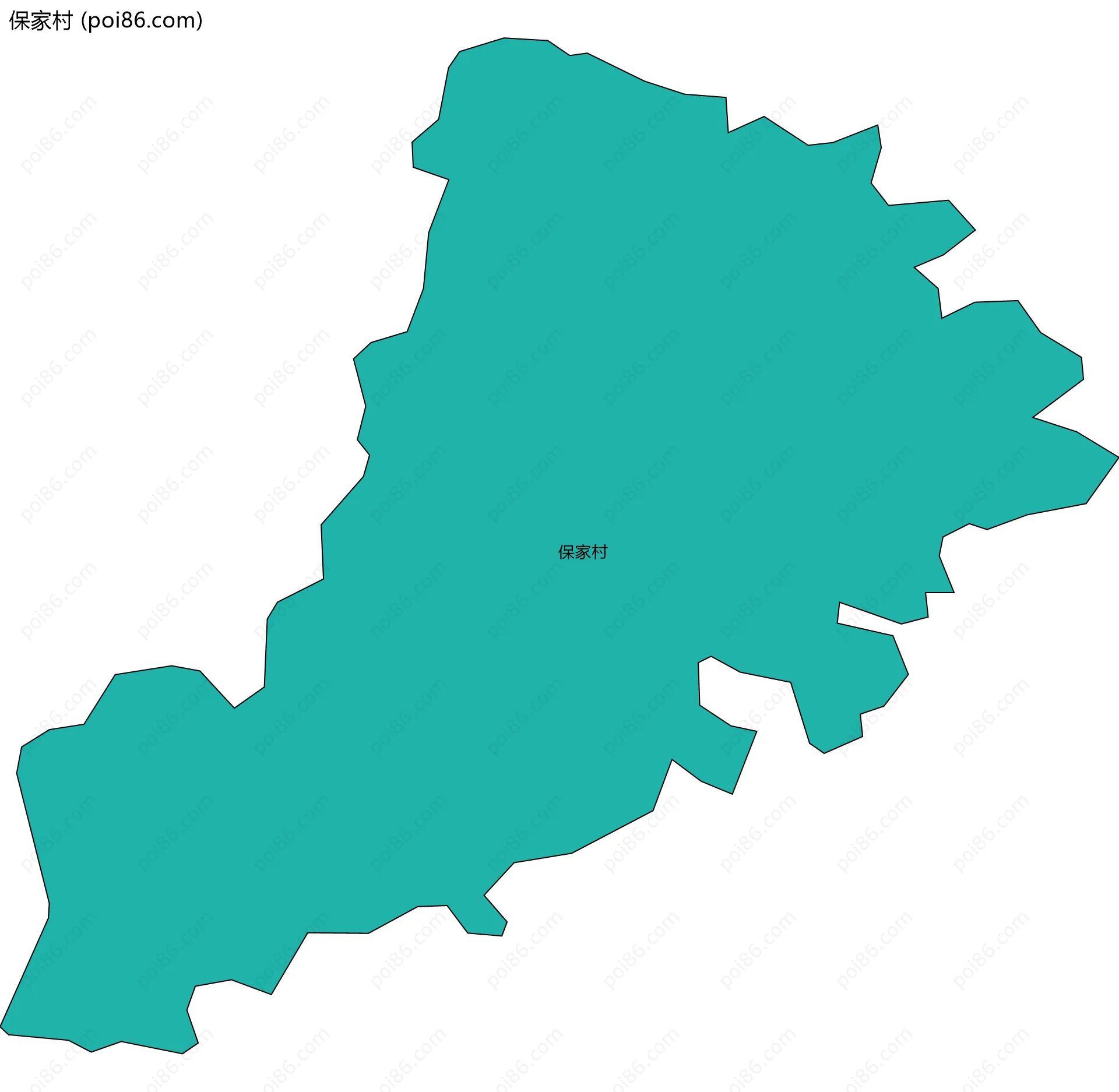 保家村边界地图