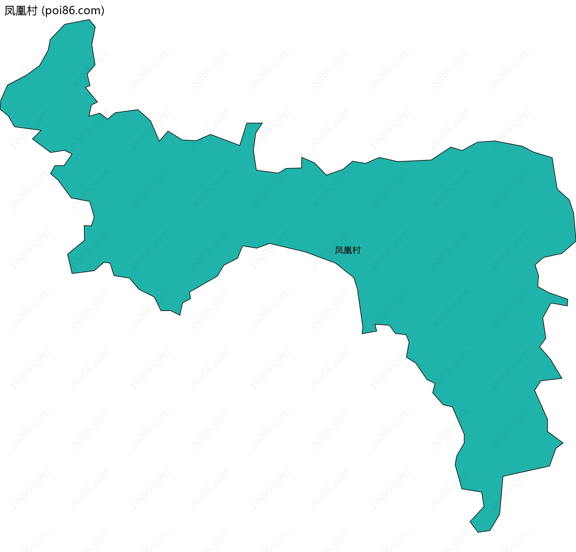 凤凰村边界地图
