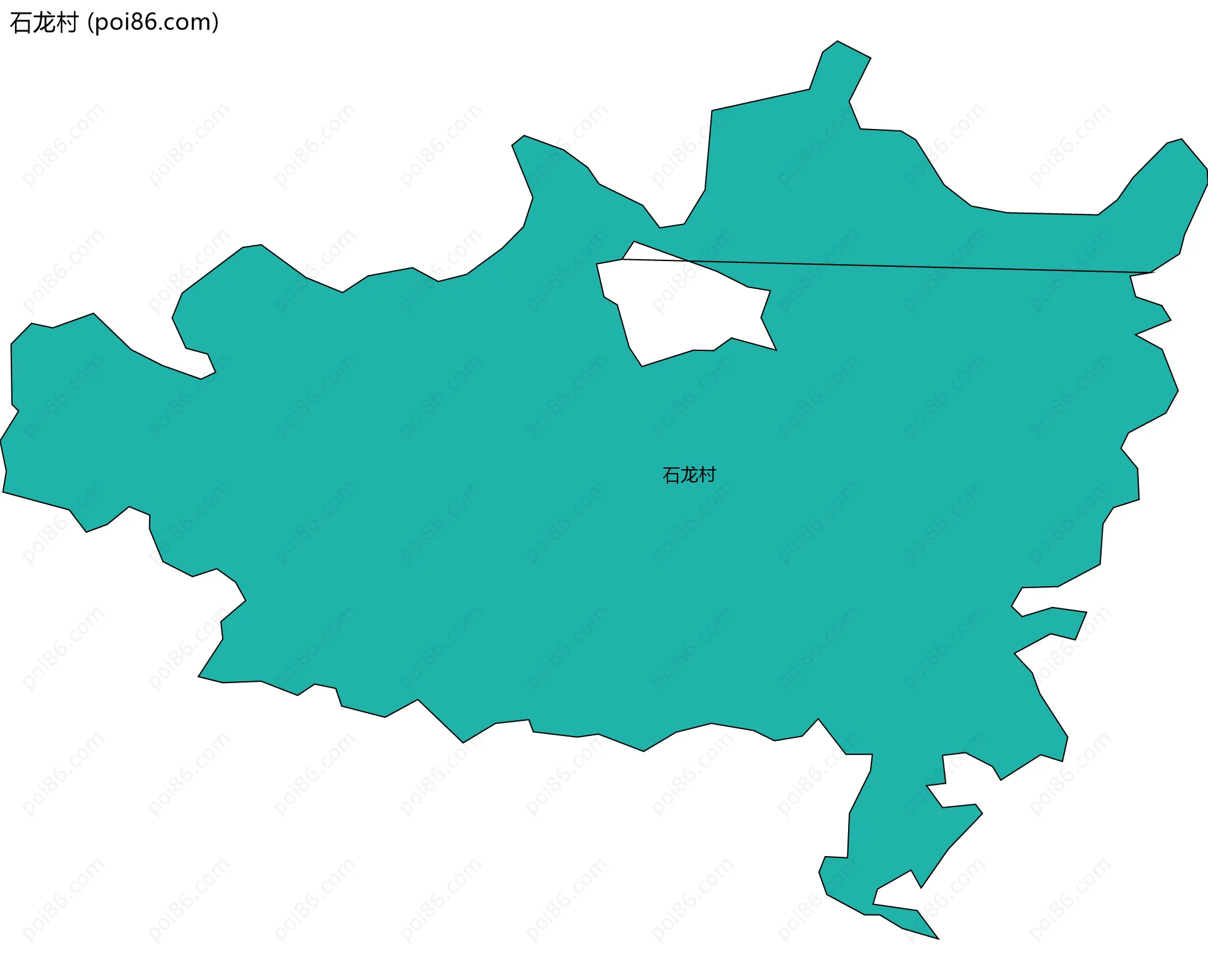 石龙村边界地图