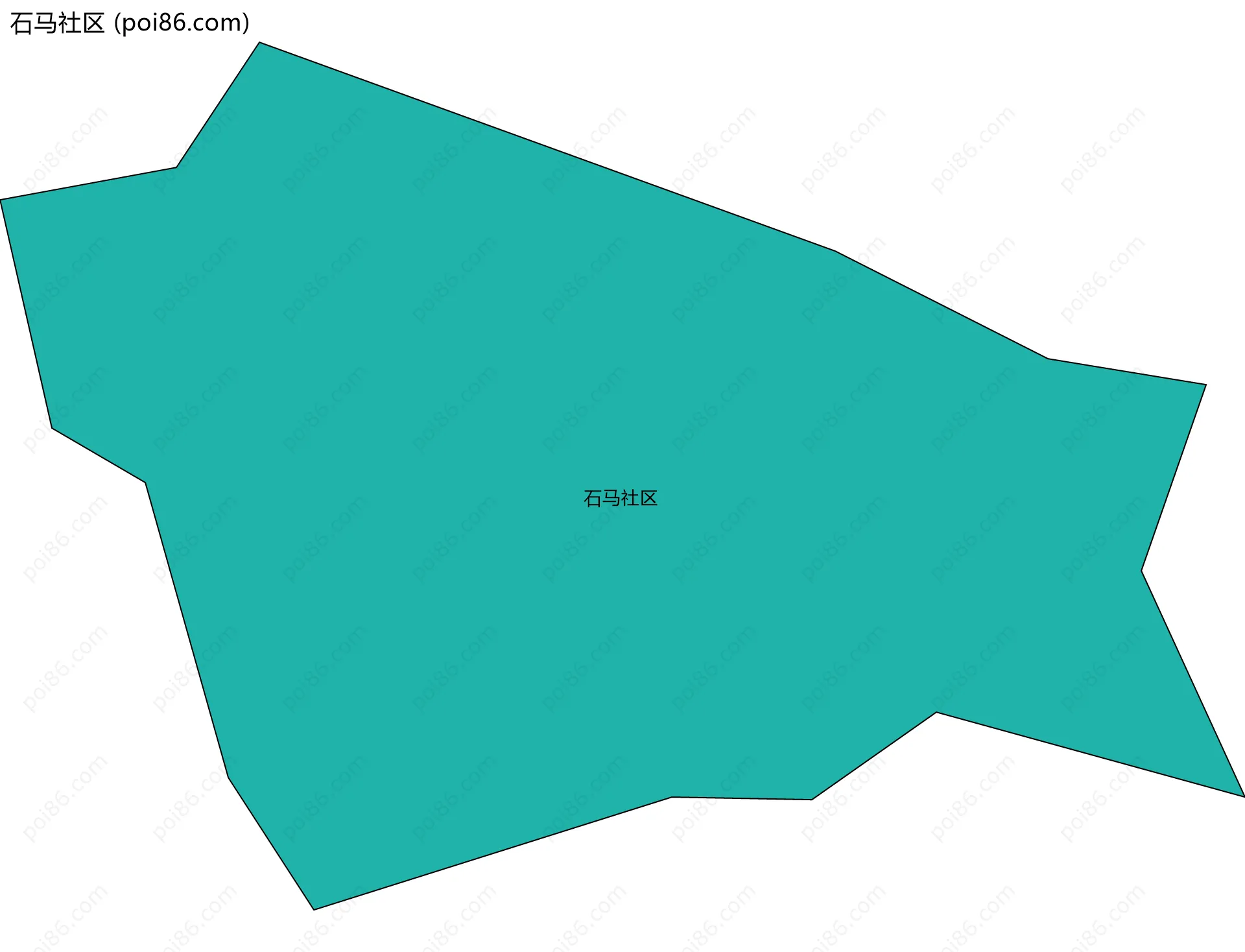 石马社区边界地图