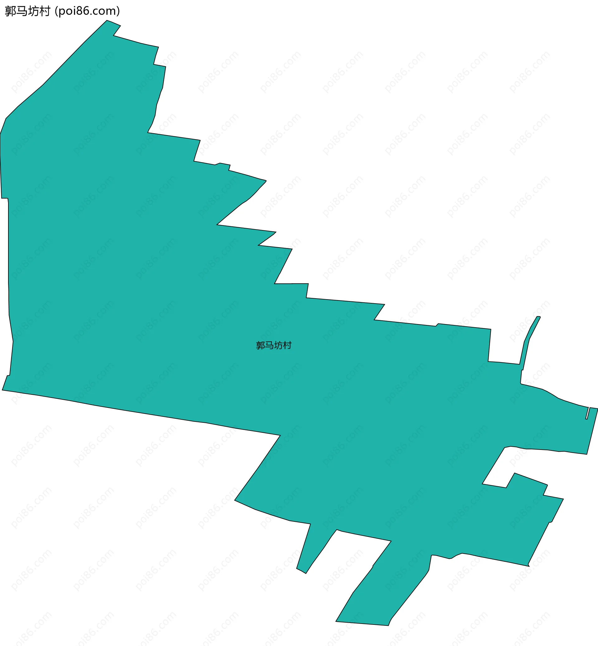 郭马坊村边界地图