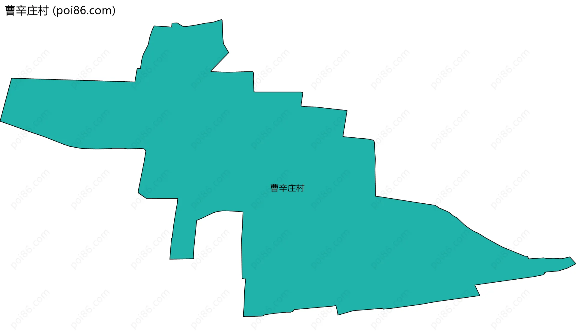 曹辛庄村边界地图