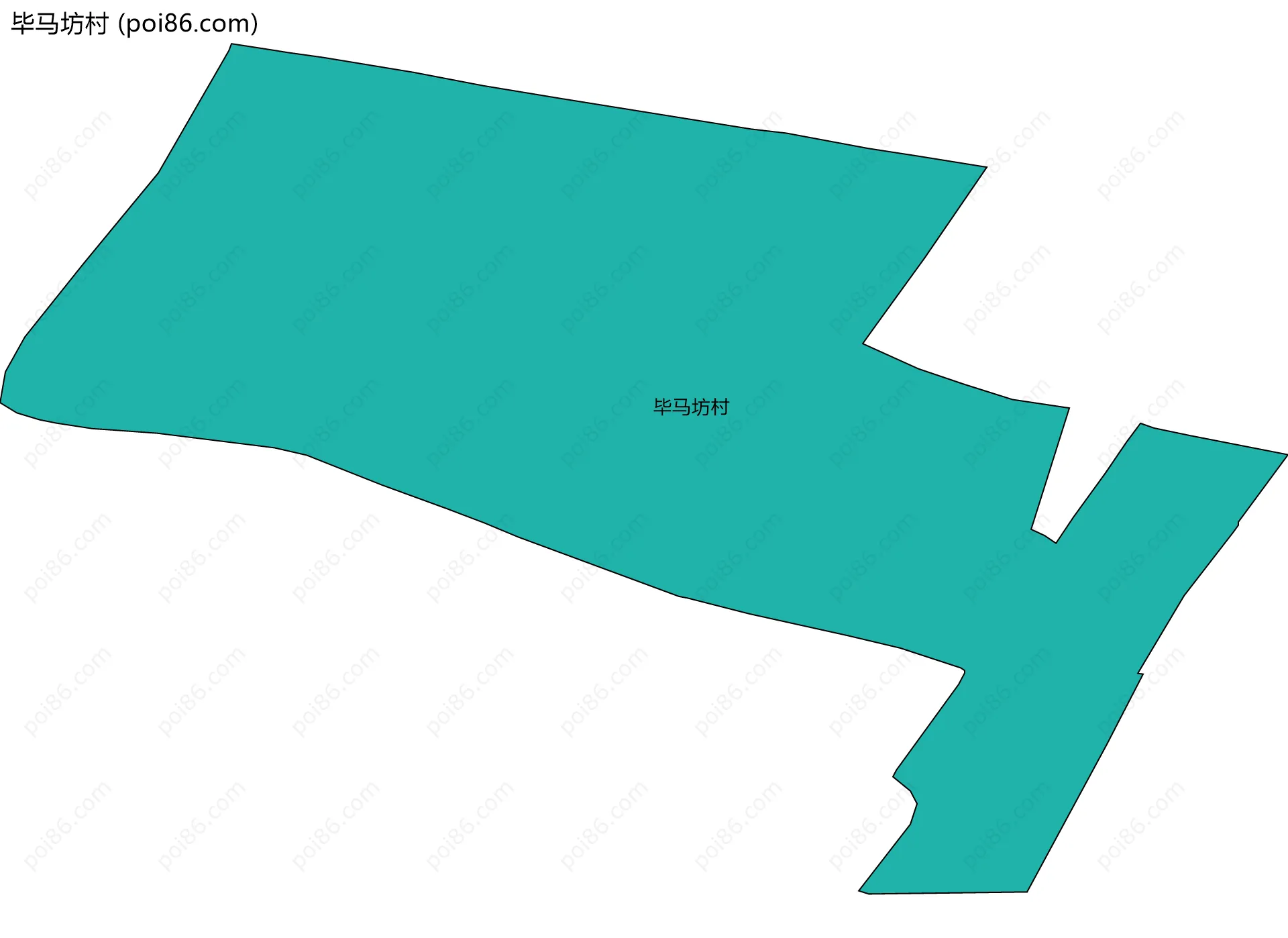 毕马坊村边界地图