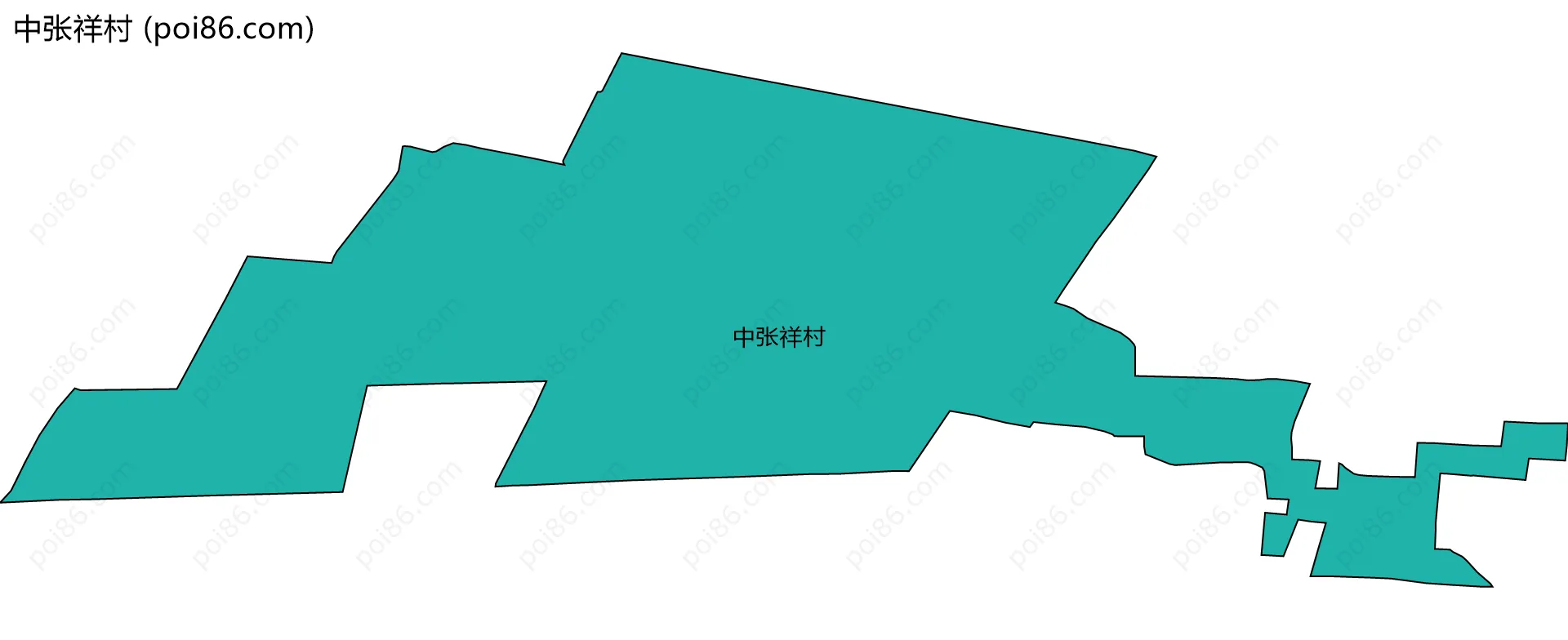 中张祥村边界地图