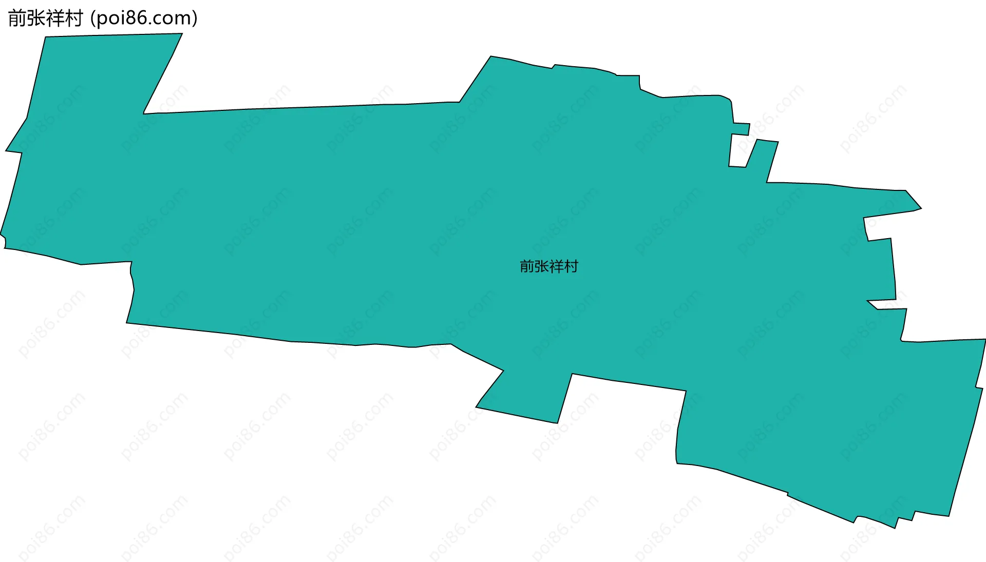 前张祥村边界地图