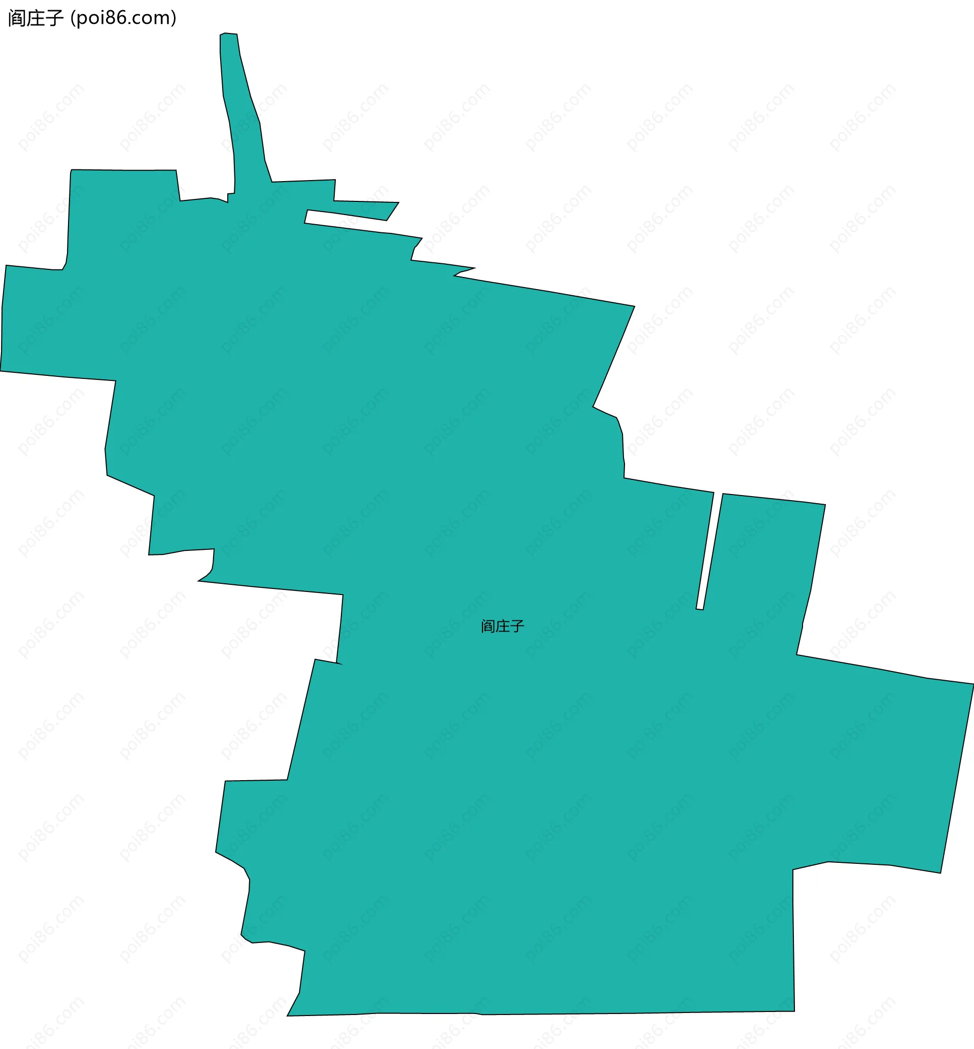 阎庄子边界地图