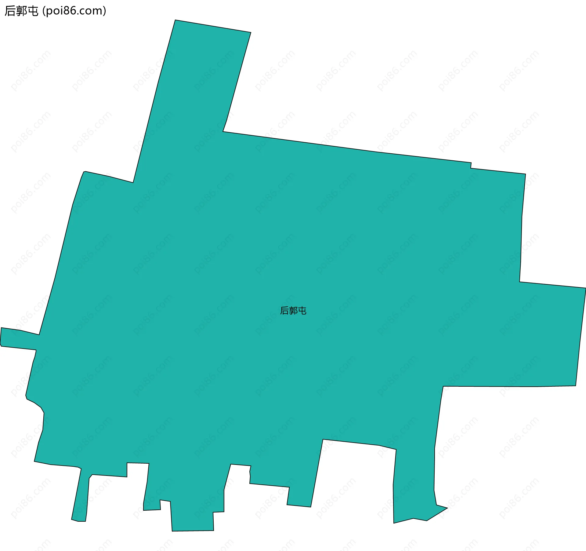 后郭屯边界地图