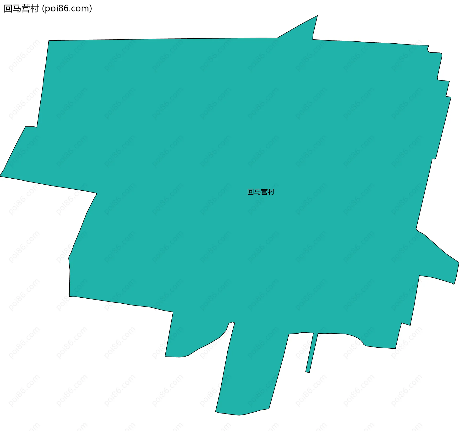 回马营村边界地图