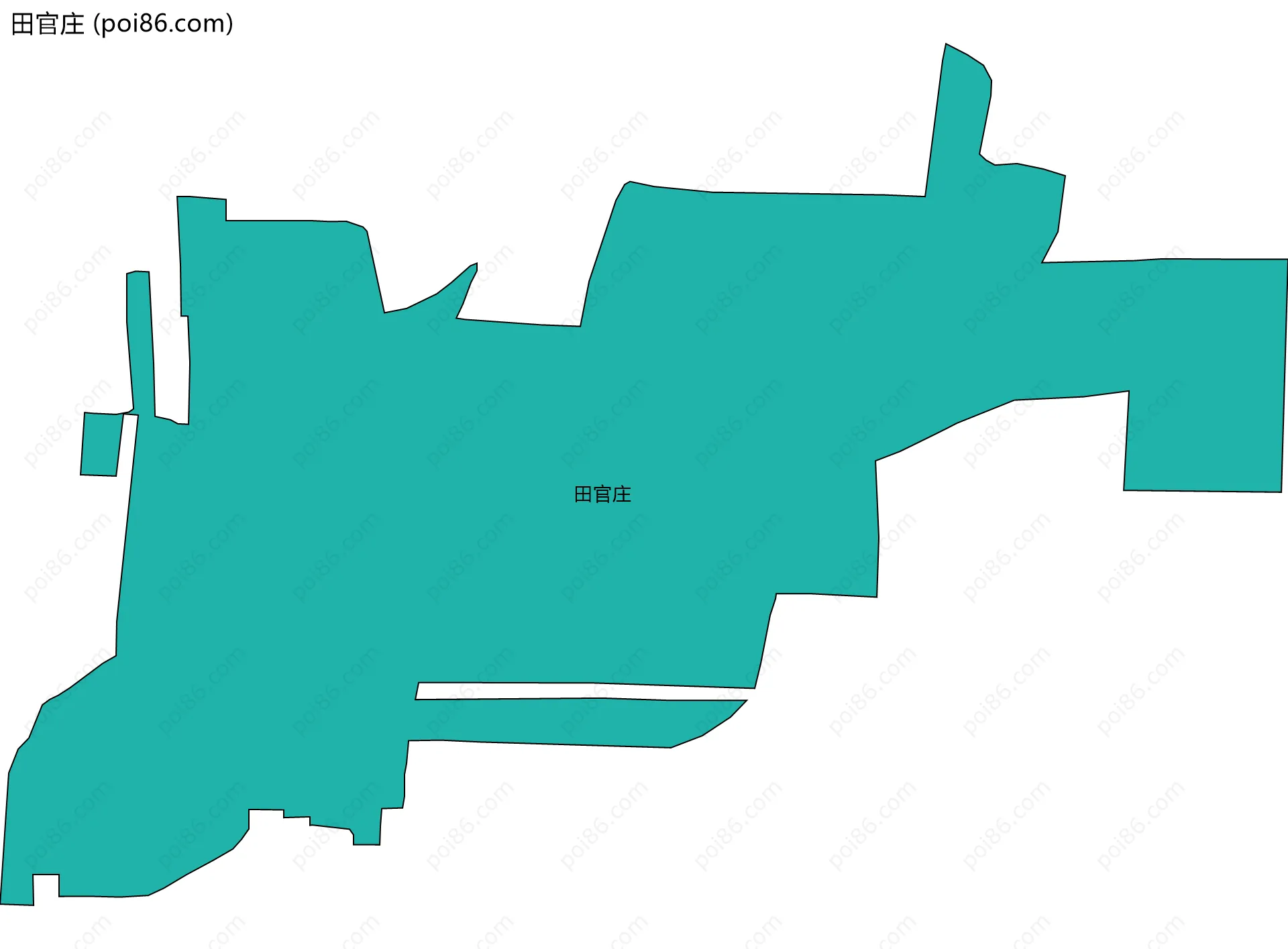 田官庄边界地图