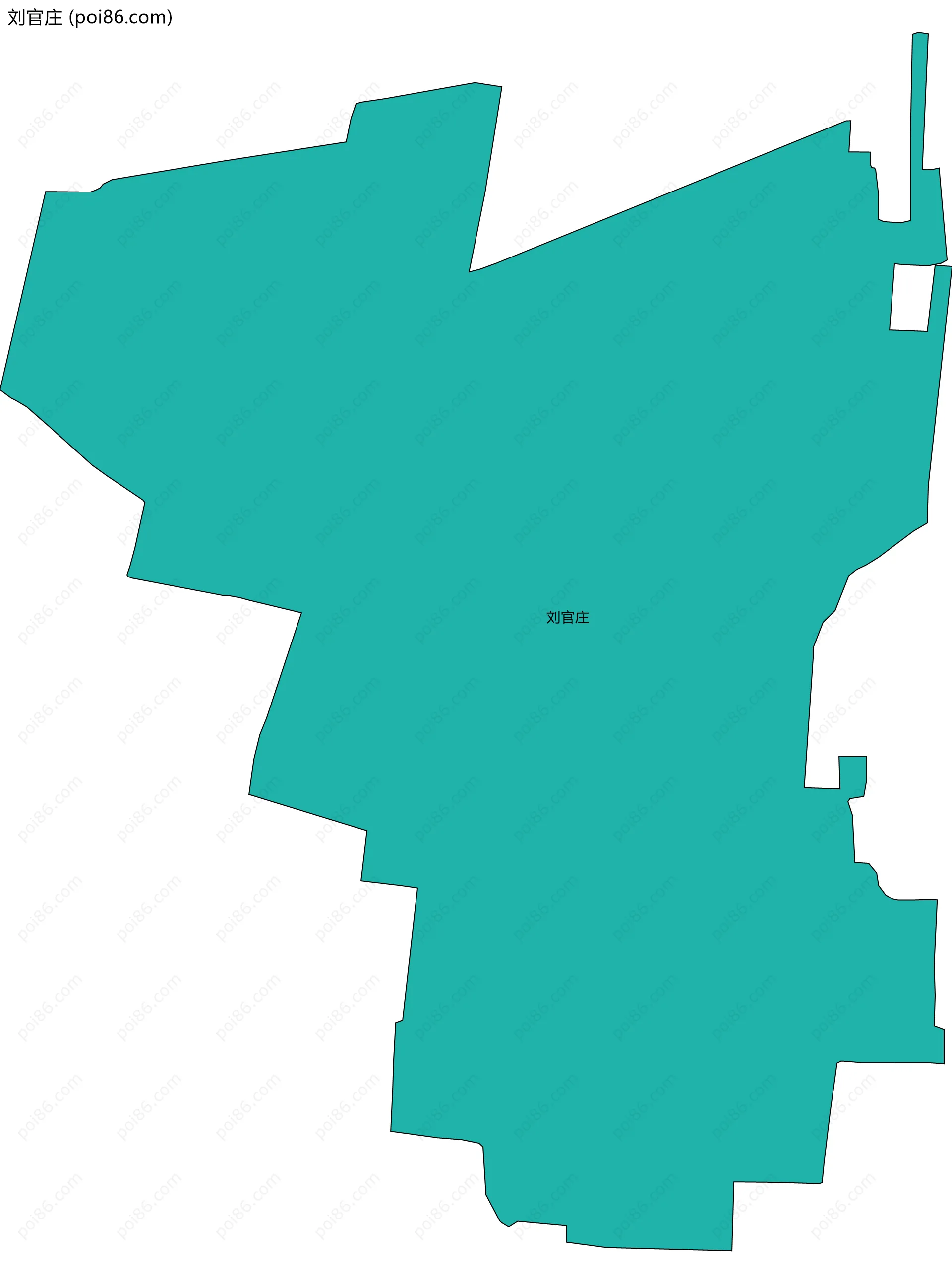 刘官庄边界地图