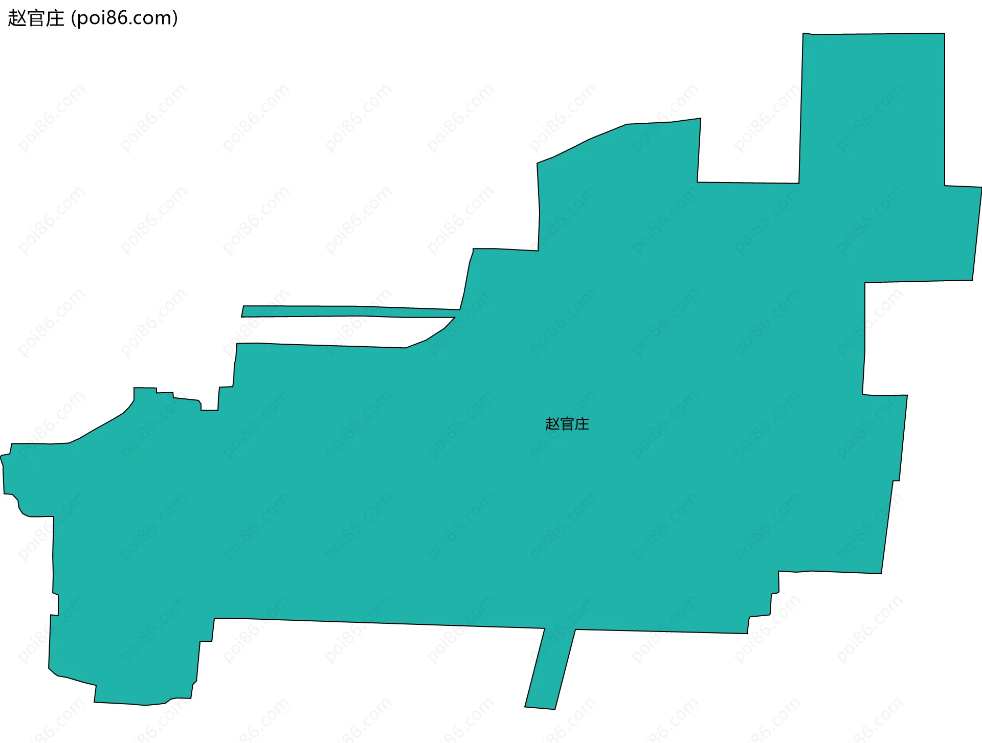 赵官庄边界地图