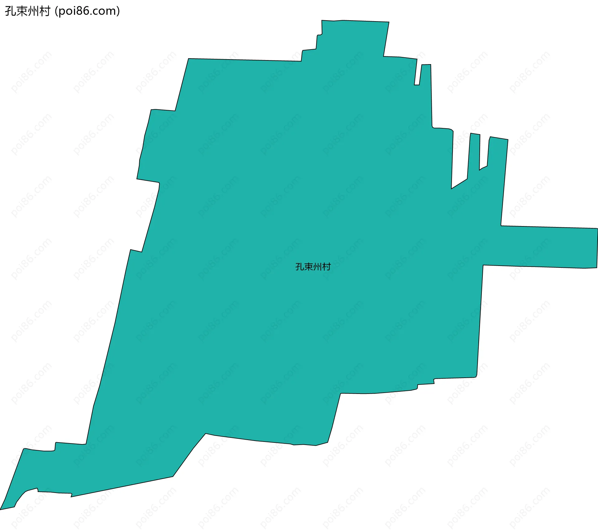 孔束州村边界地图