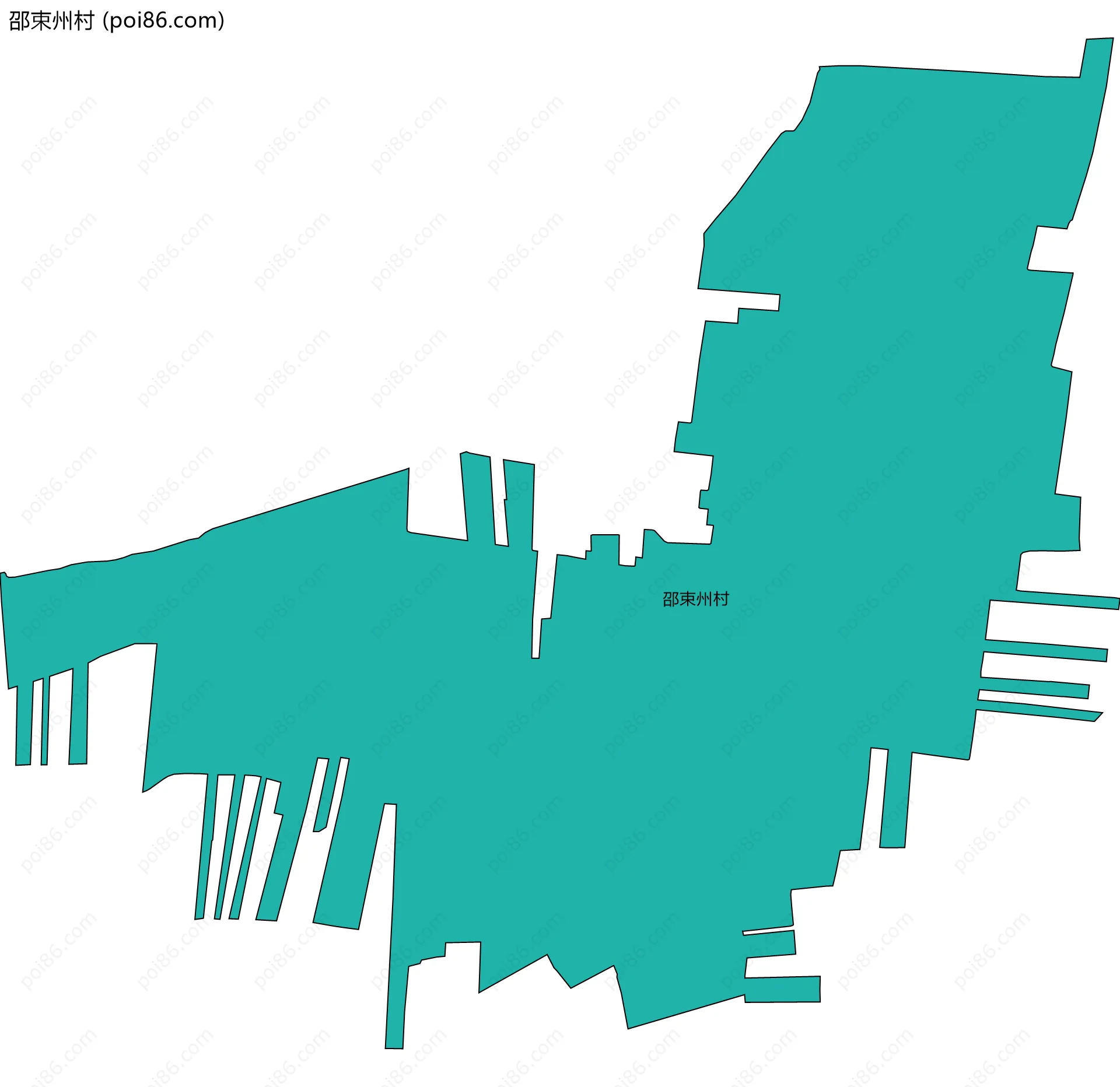 邵束州村边界地图