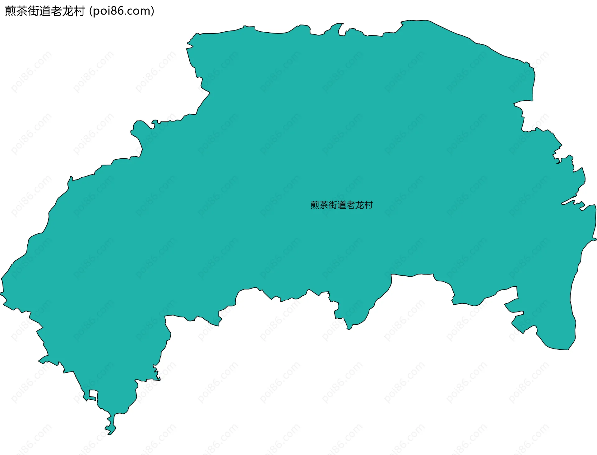 煎茶街道老龙村边界地图