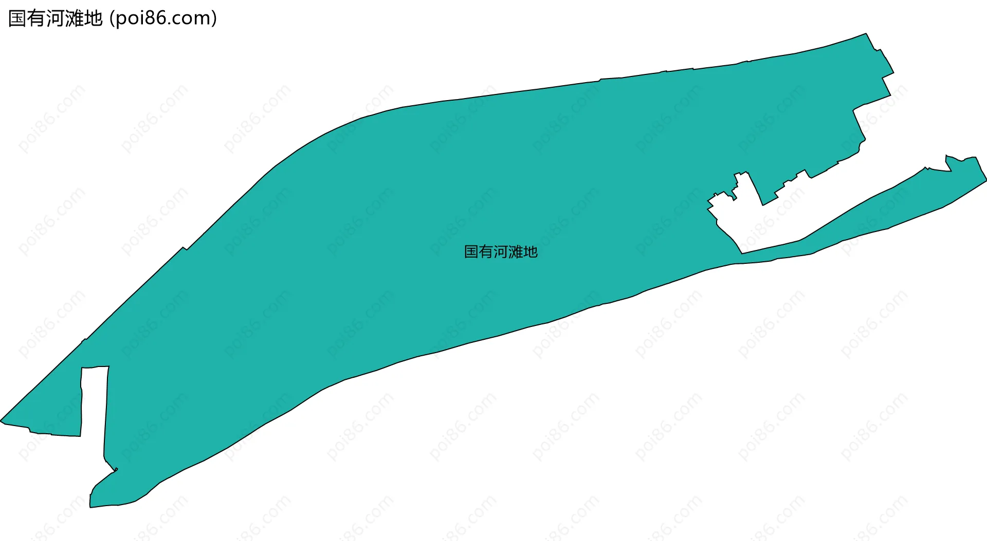 国有河滩地边界地图