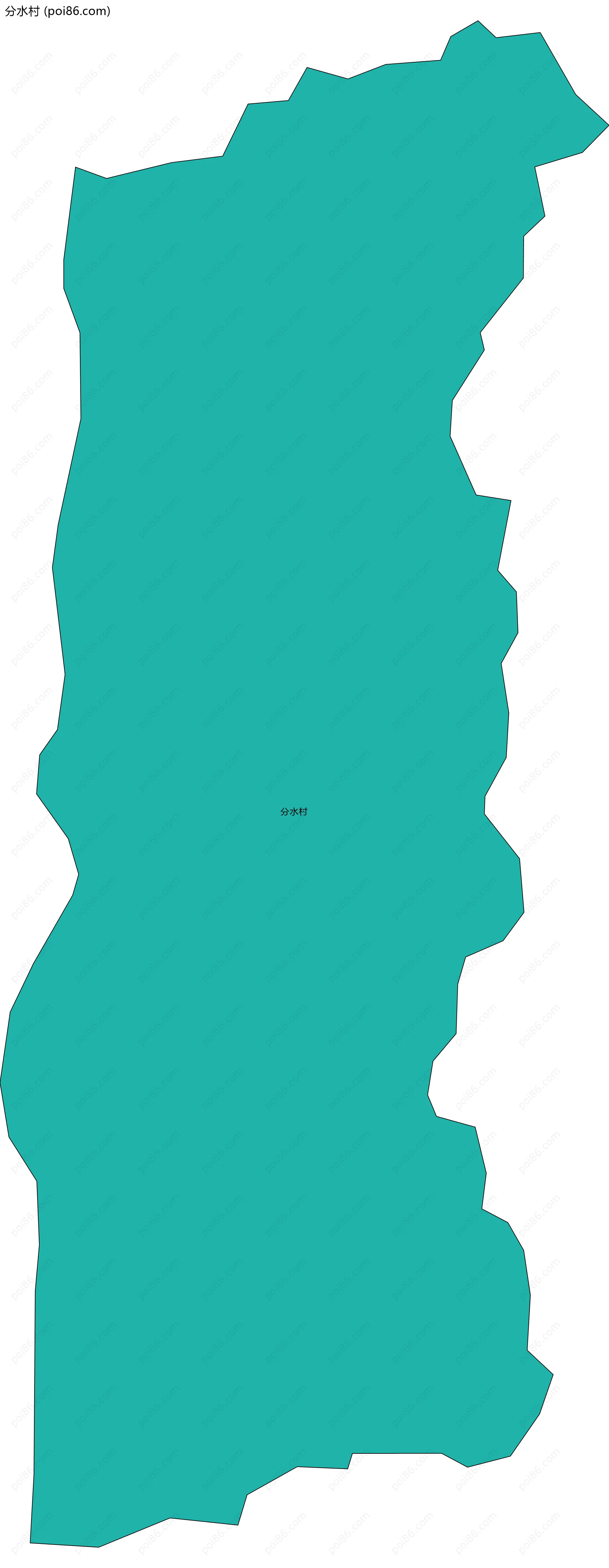 分水村边界地图