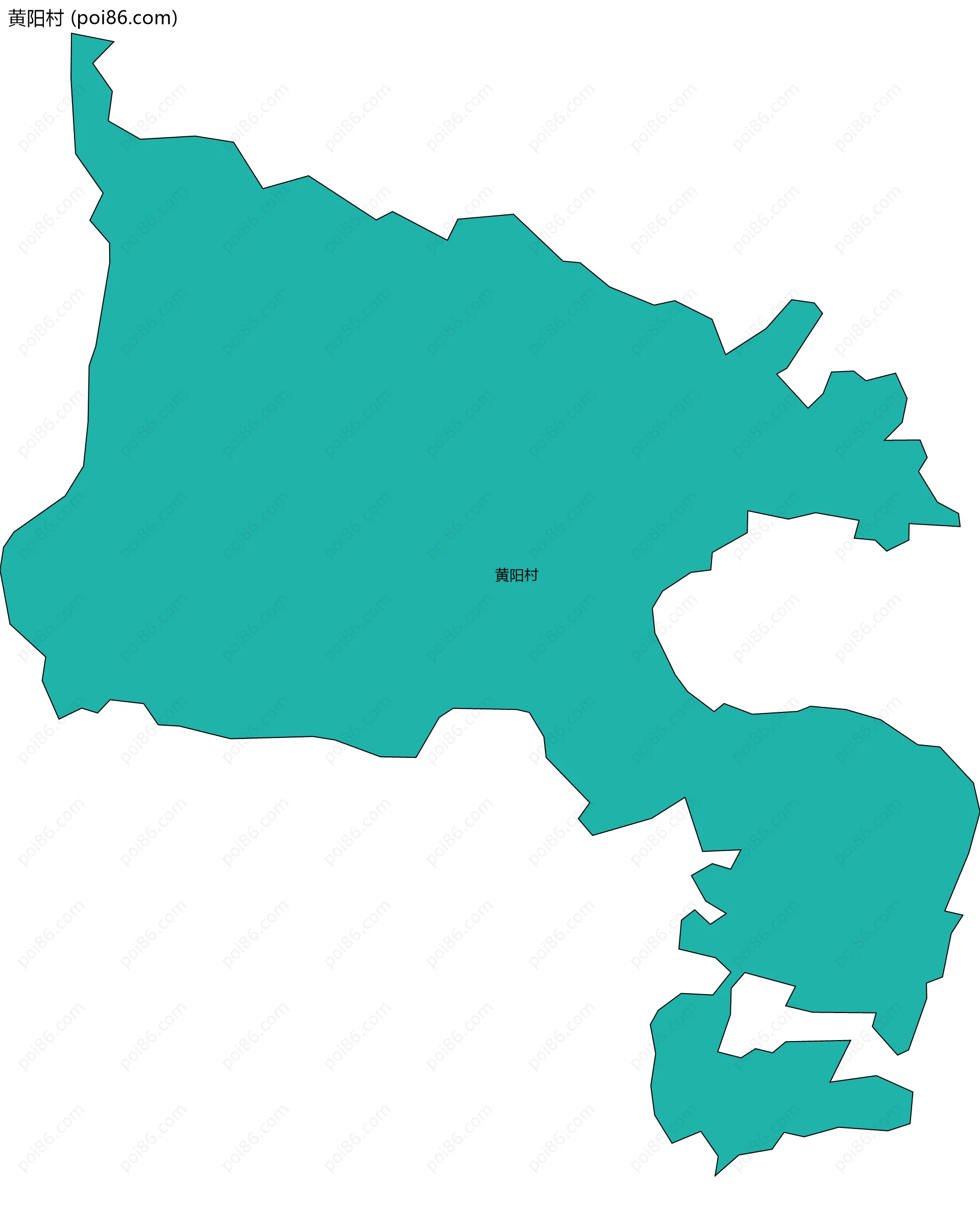 黄阳村边界地图