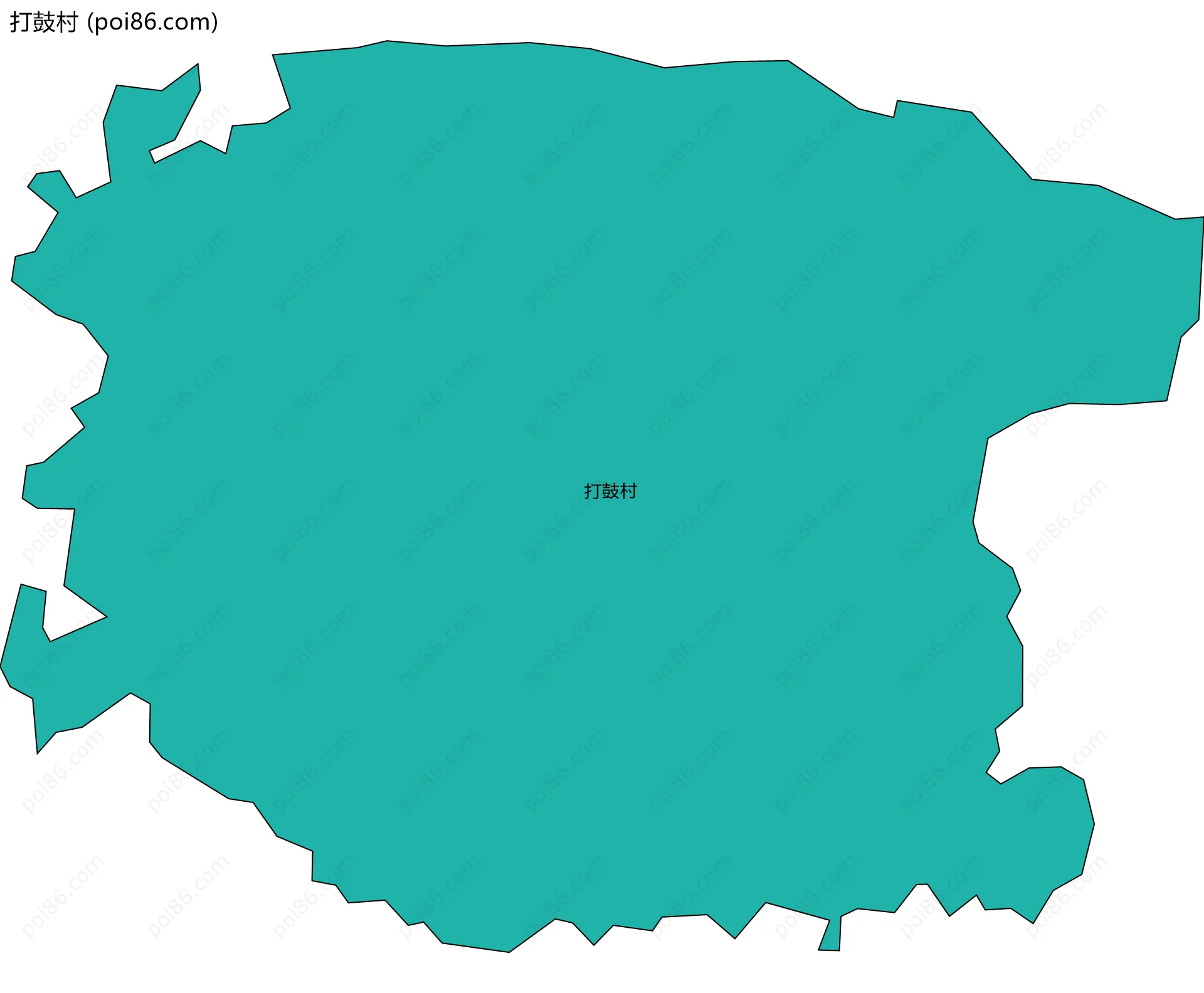 打鼓村边界地图