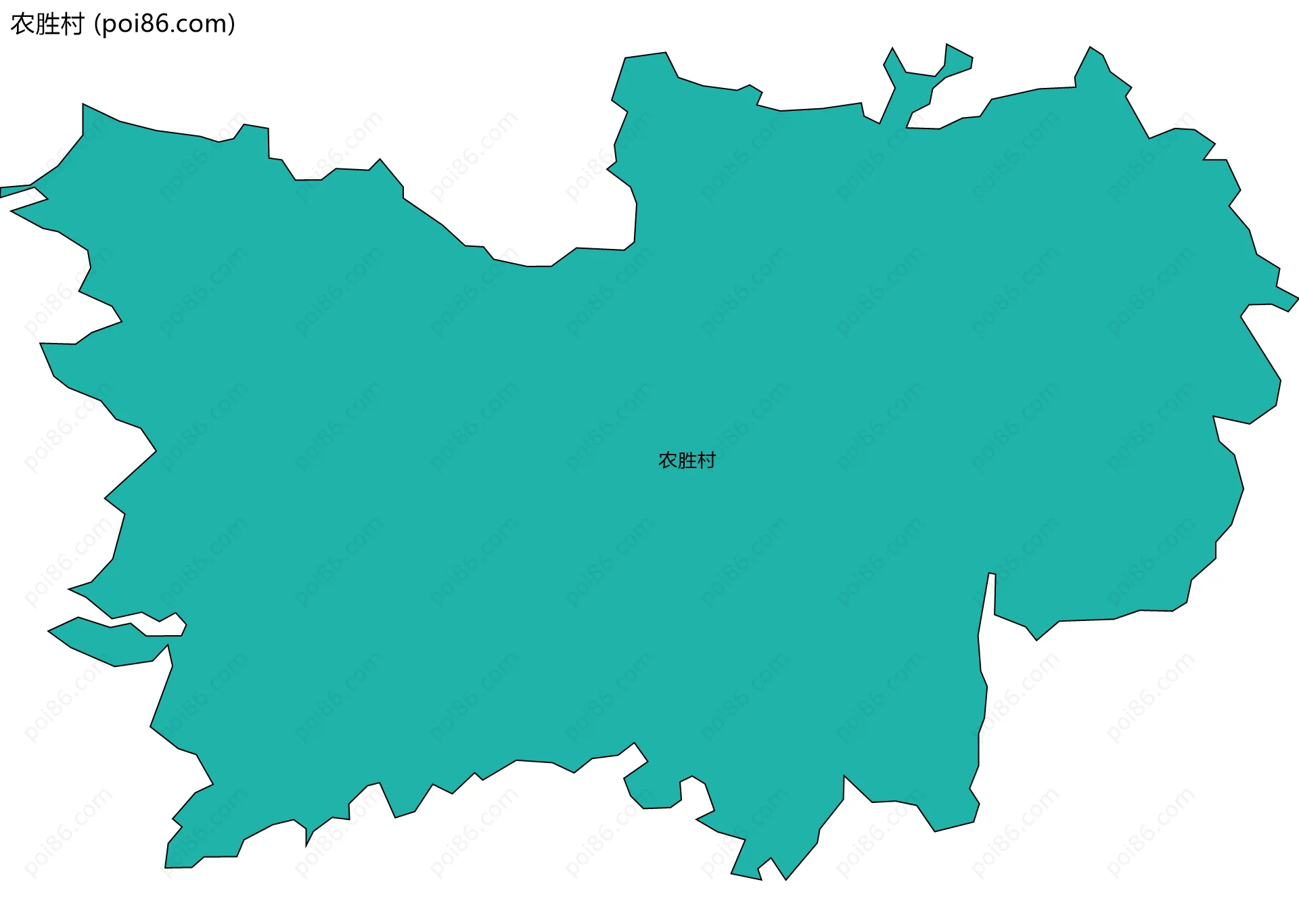 农胜村边界地图