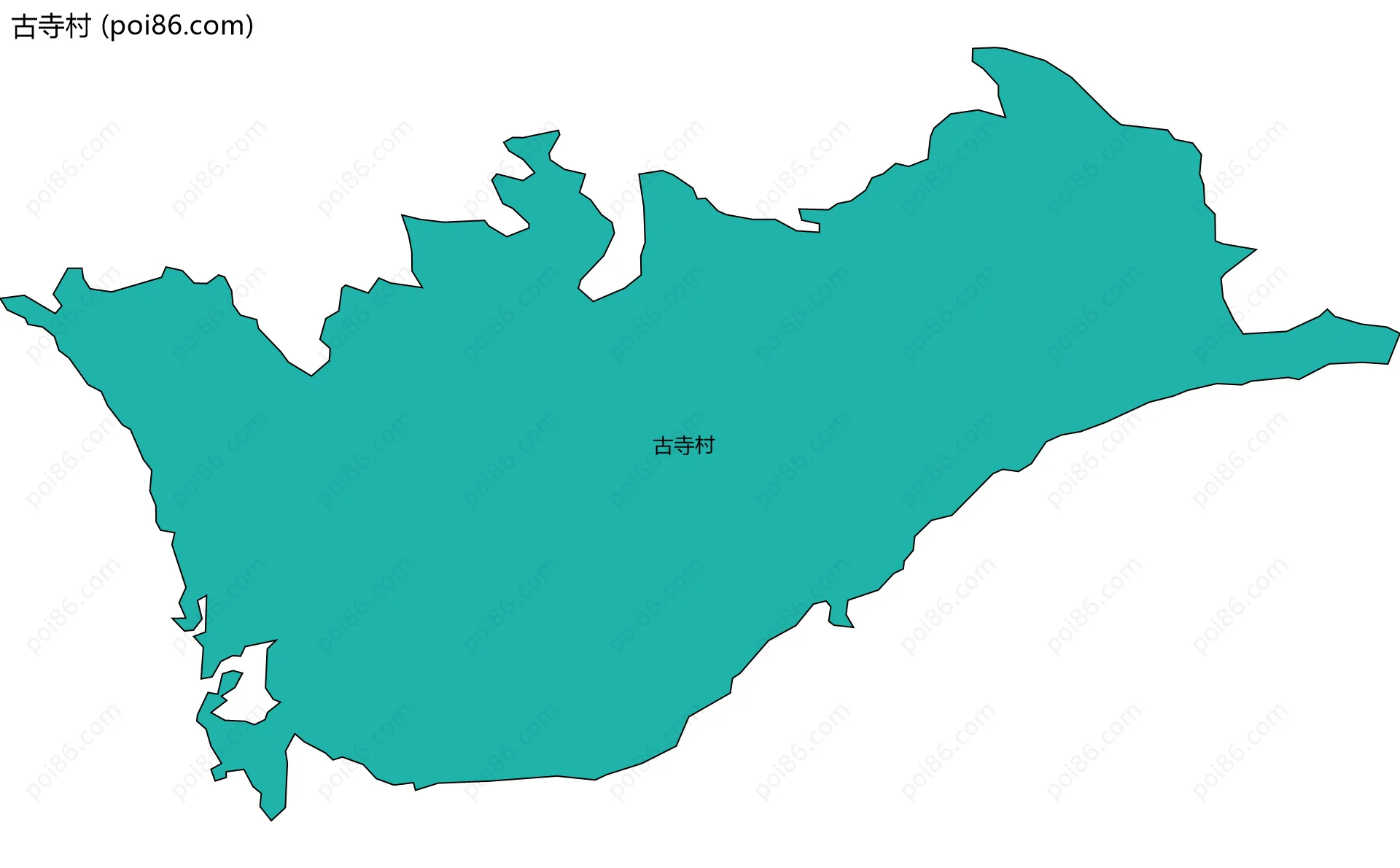 古寺村边界地图