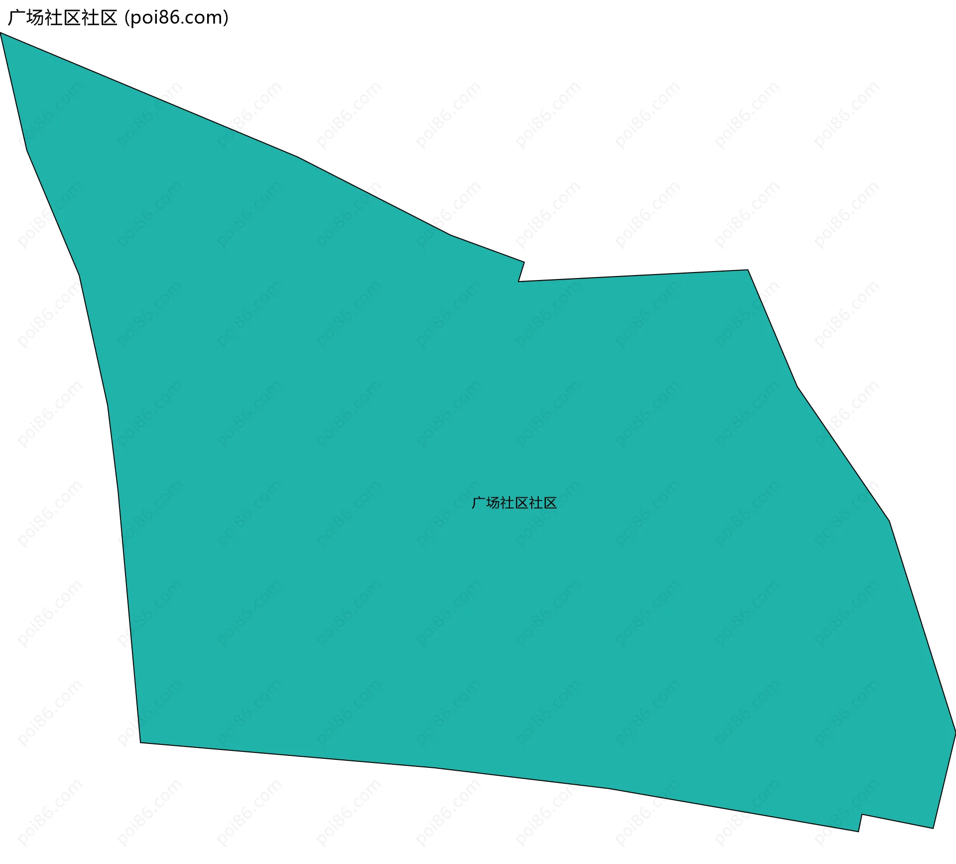 广场社区社区边界地图