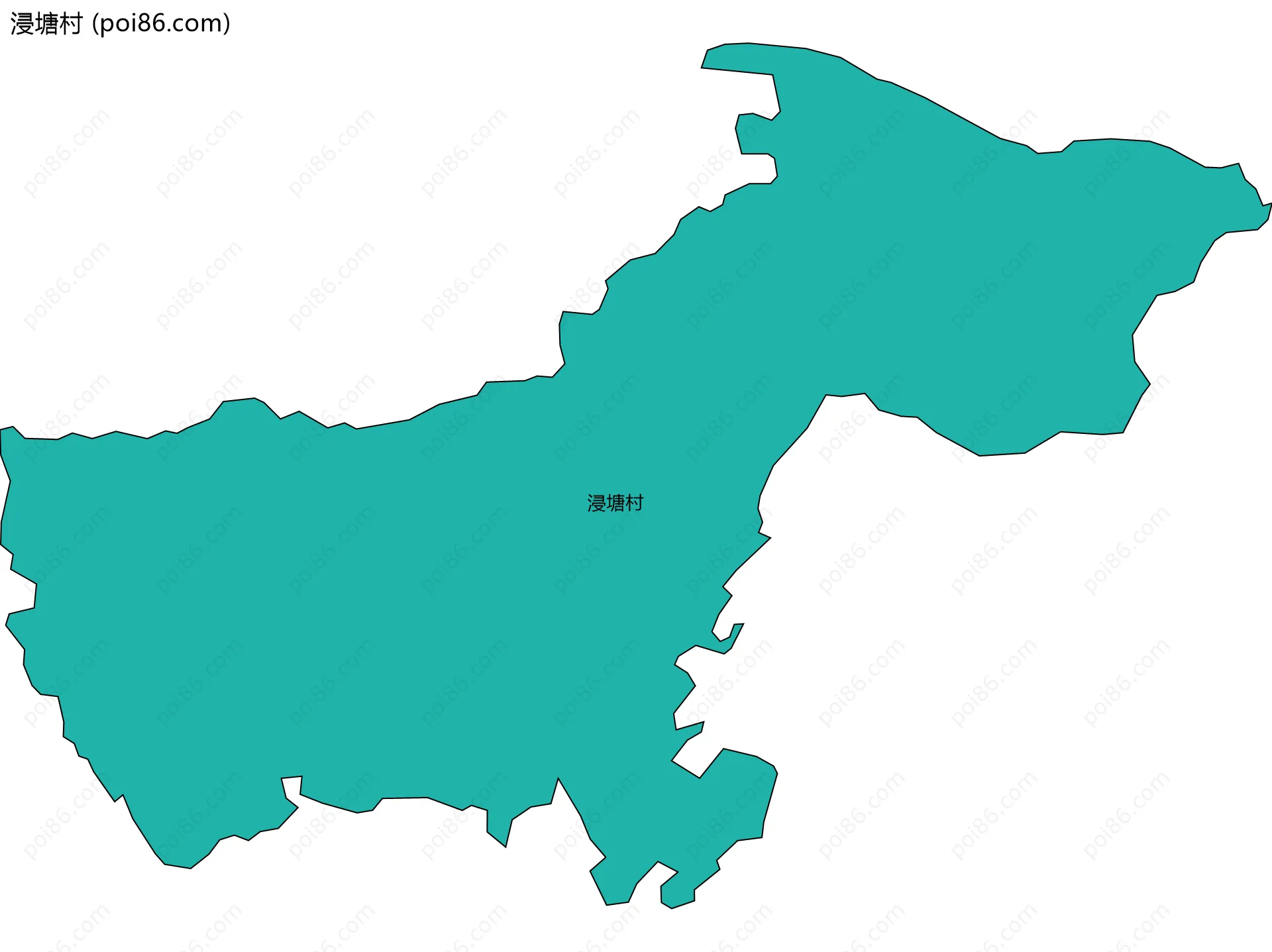 浸塘村边界地图