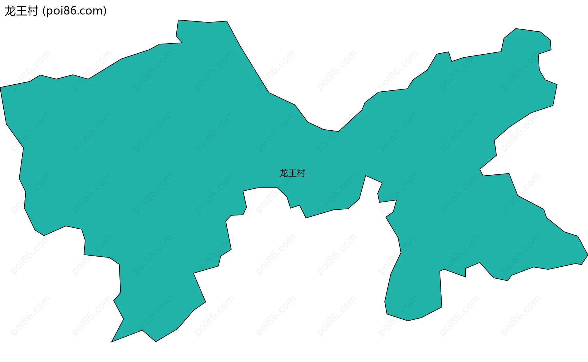 龙王村边界地图