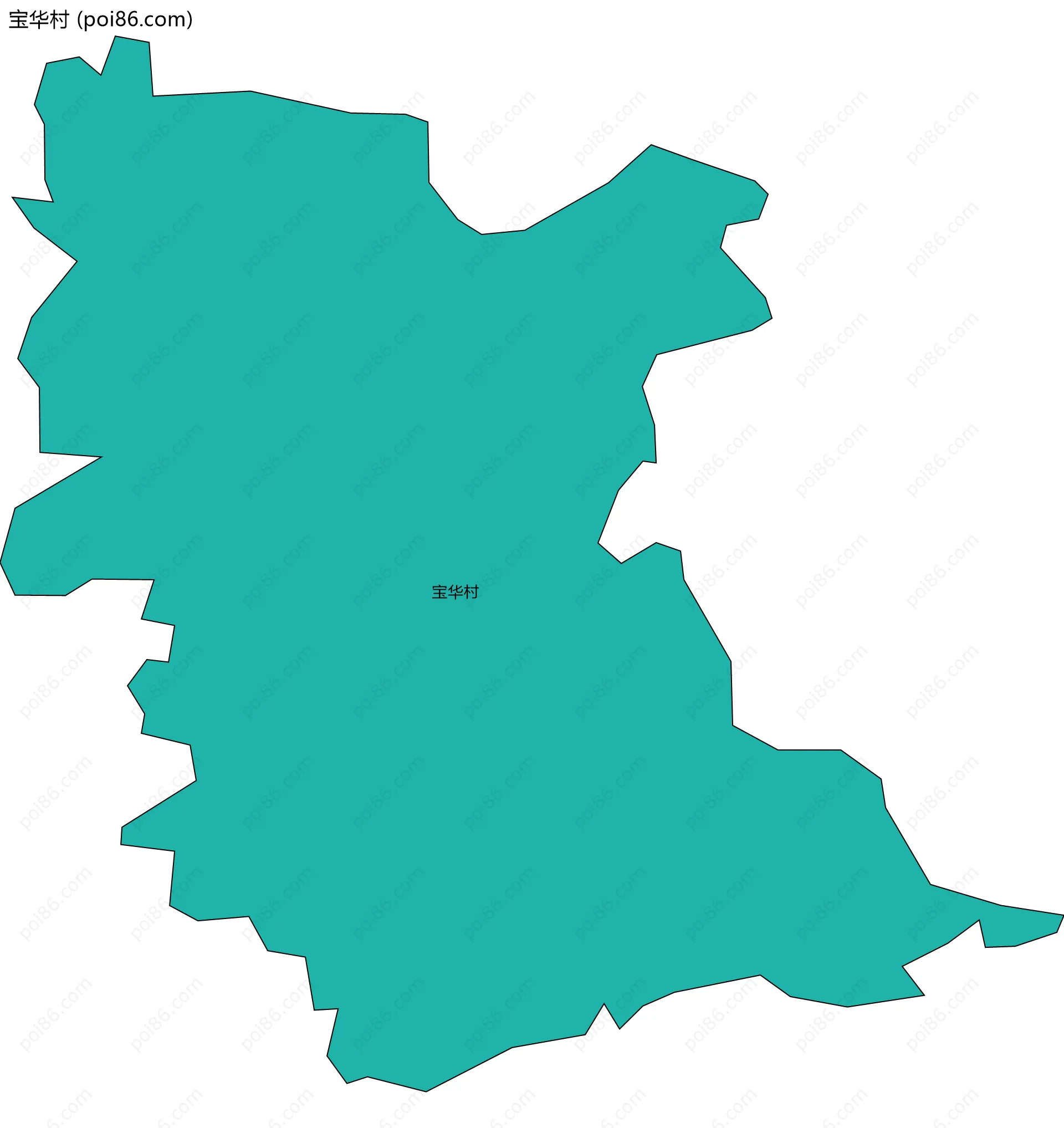 宝华村边界地图