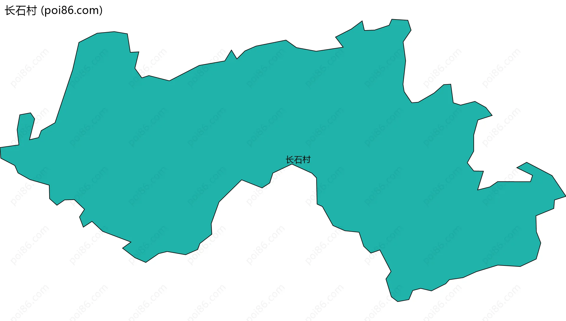 长石村边界地图